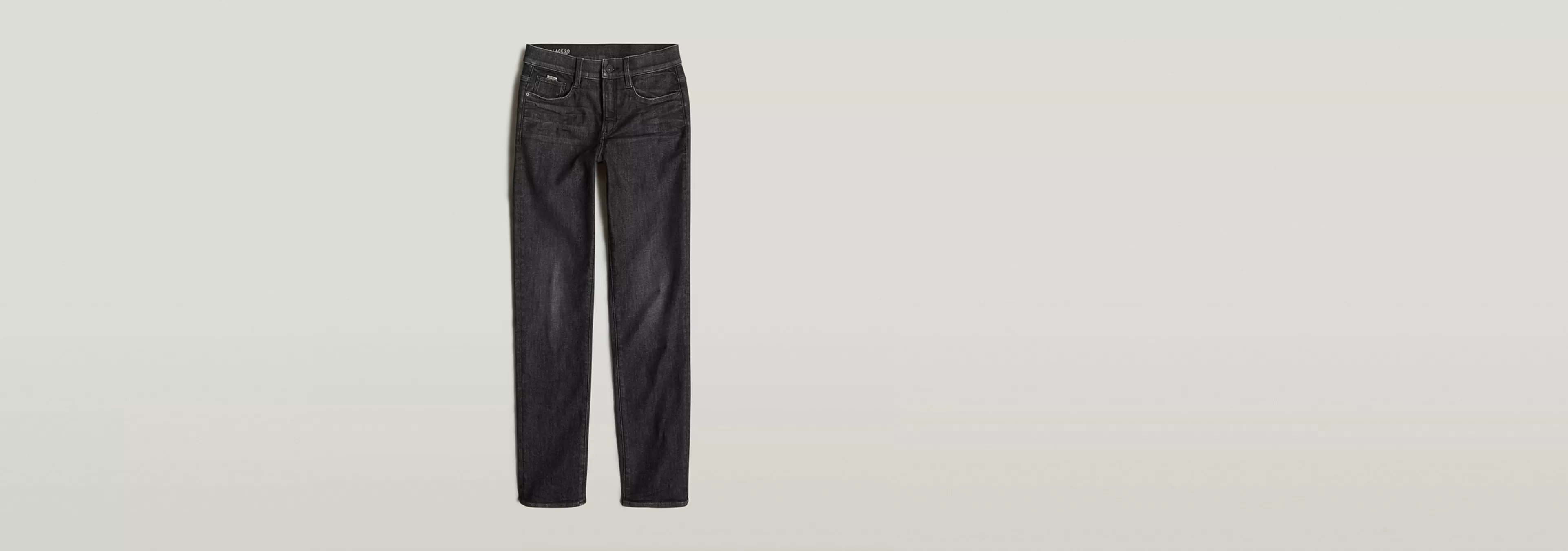Discount G-Star Ace 2.0 Slim Straight Jeans worn in asteroid grey