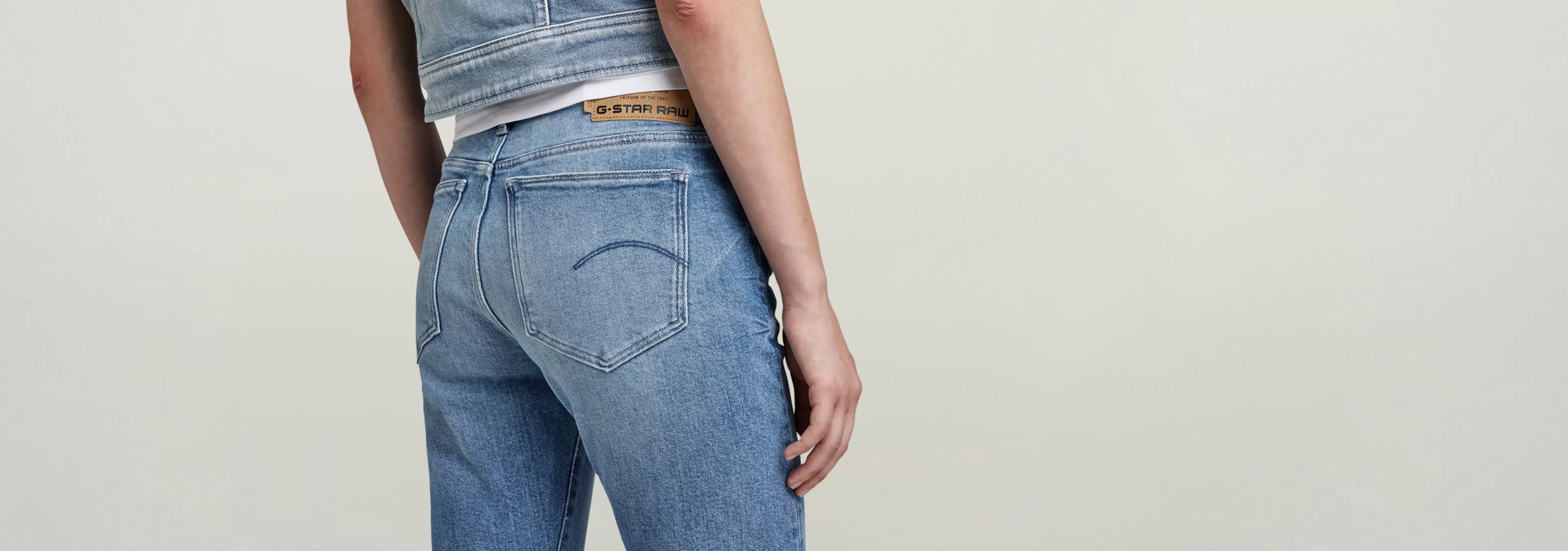 Cheap G-Star Ace Slim Jeans faded niagara