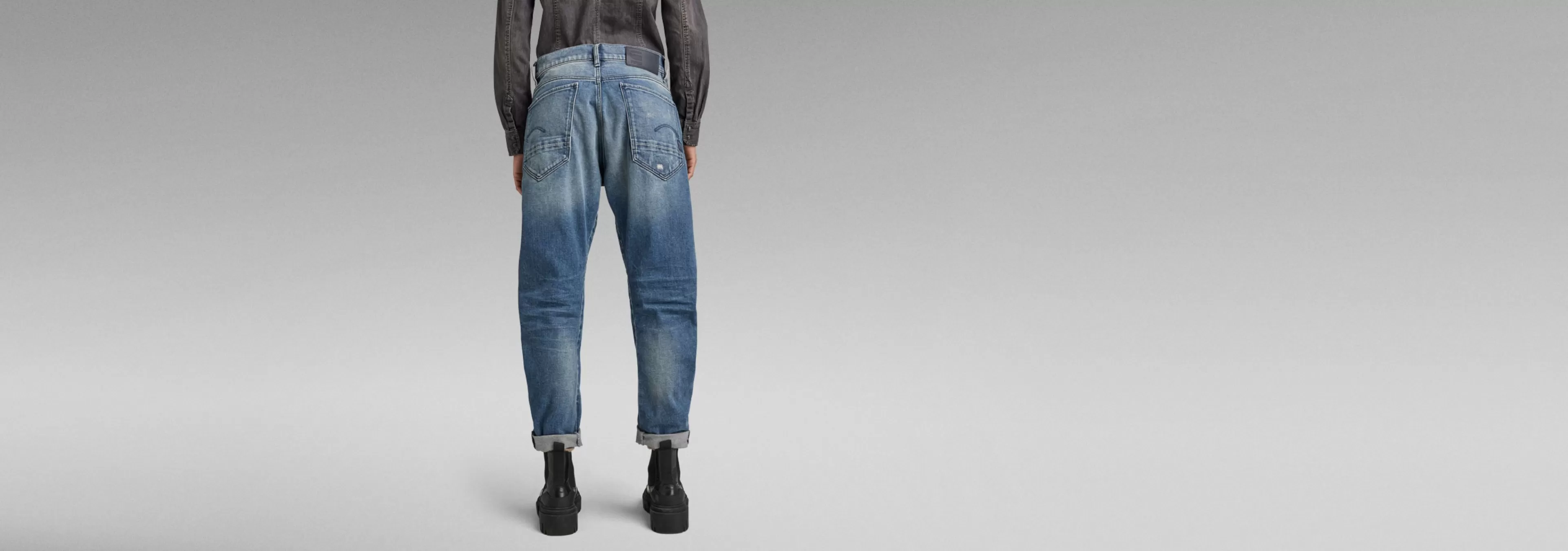 Clearance G-Star Arc 3D Boyfriend Jeans faded cascade restored