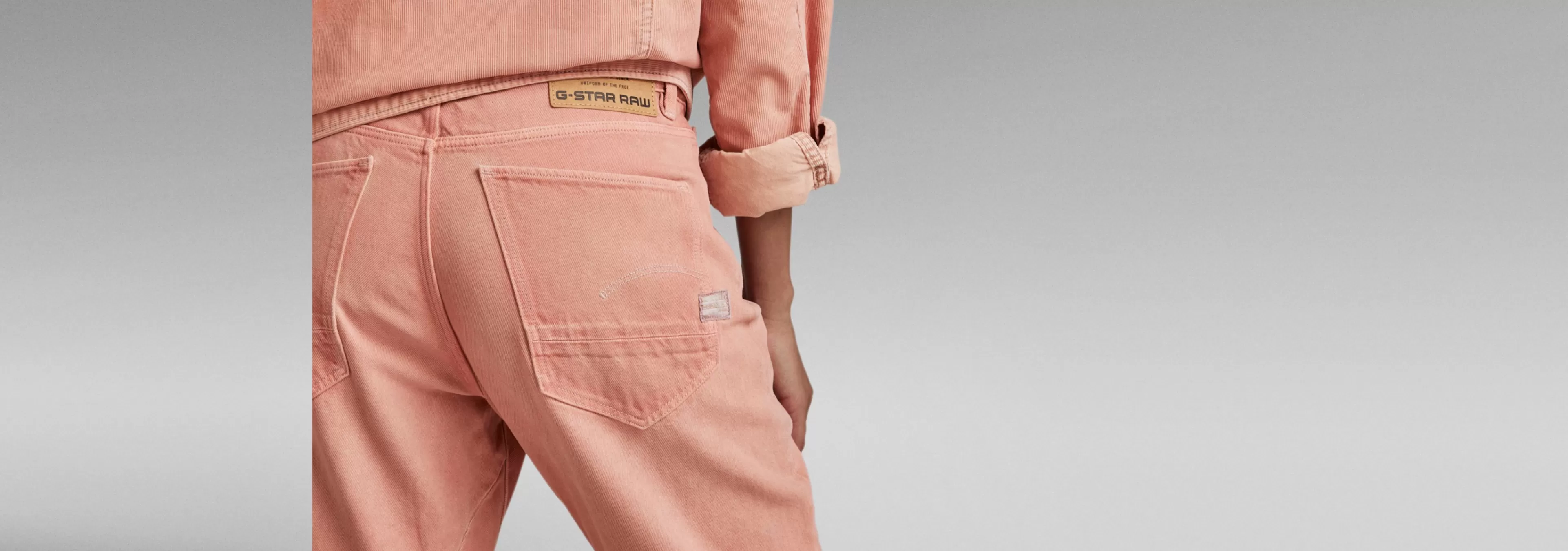 Fashion G-Star Arc 3D Boyfriend Jeans rainbow light dusty rose gd