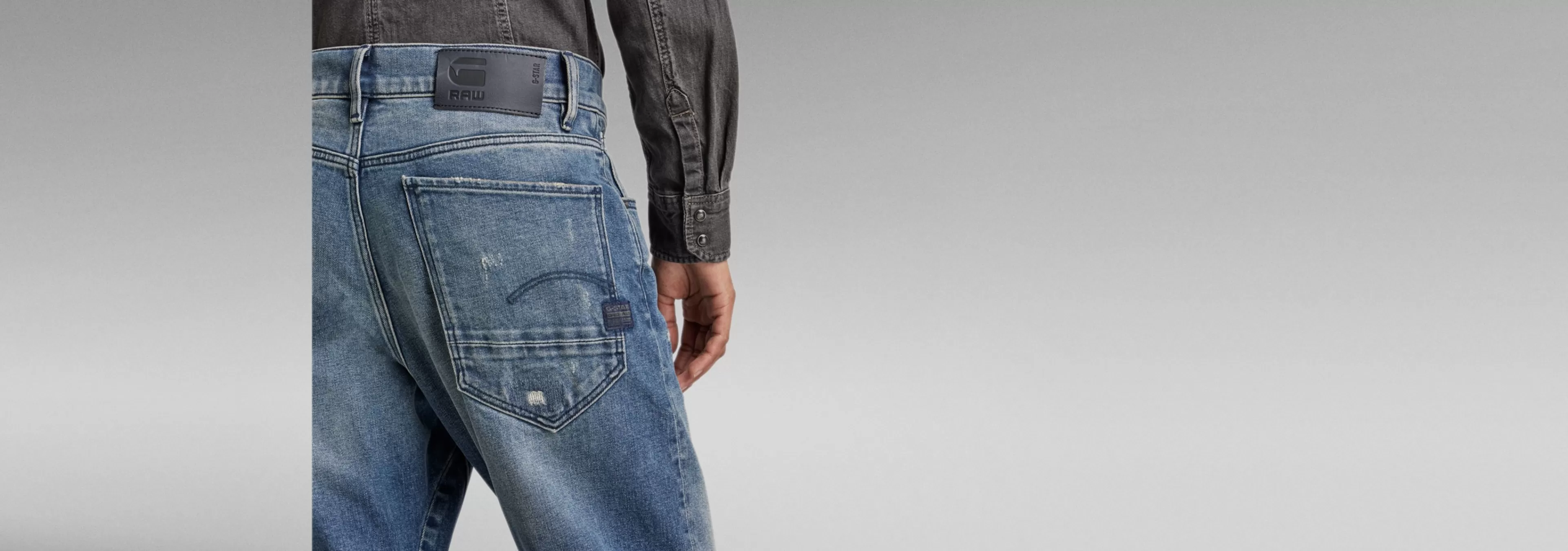 Clearance G-Star Arc 3D Boyfriend Jeans faded cascade restored