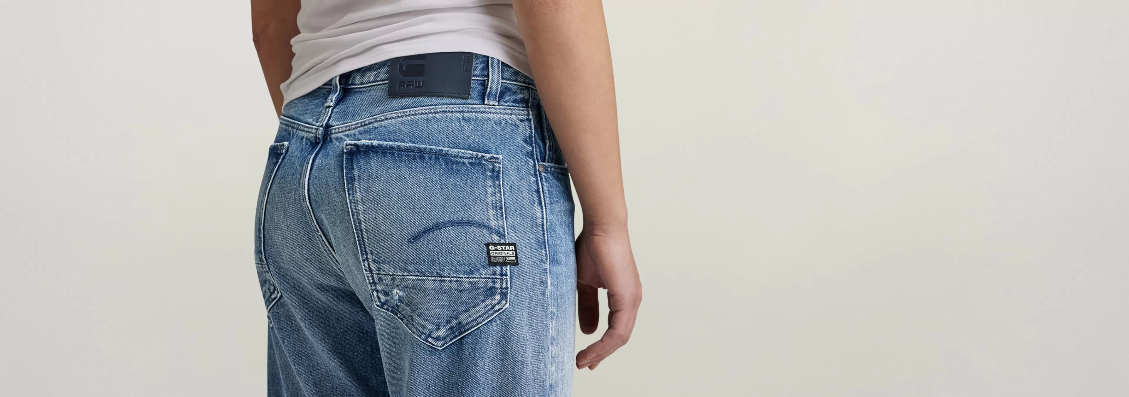 Store G-Star Arc 3D Boyfriend Jeans sun faded air force blue