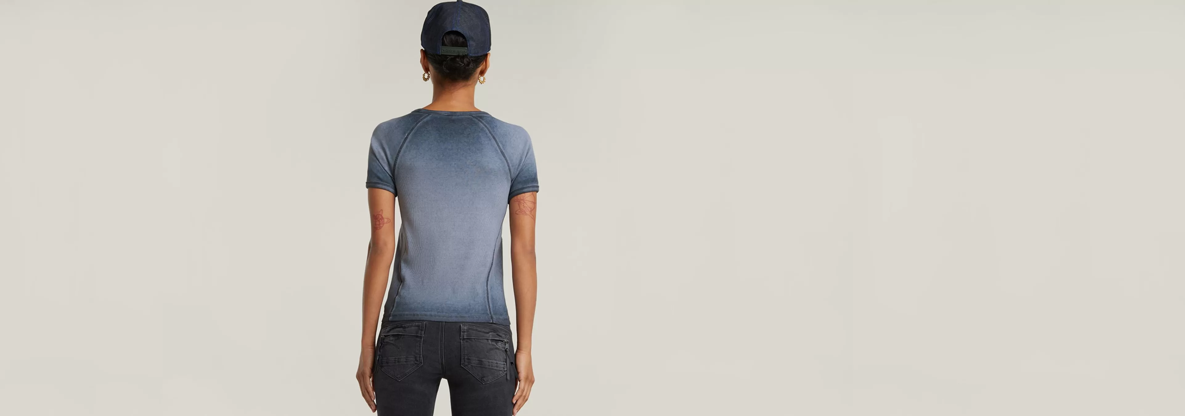 New G-Star Army Ringer Slim Top osaka blue gd