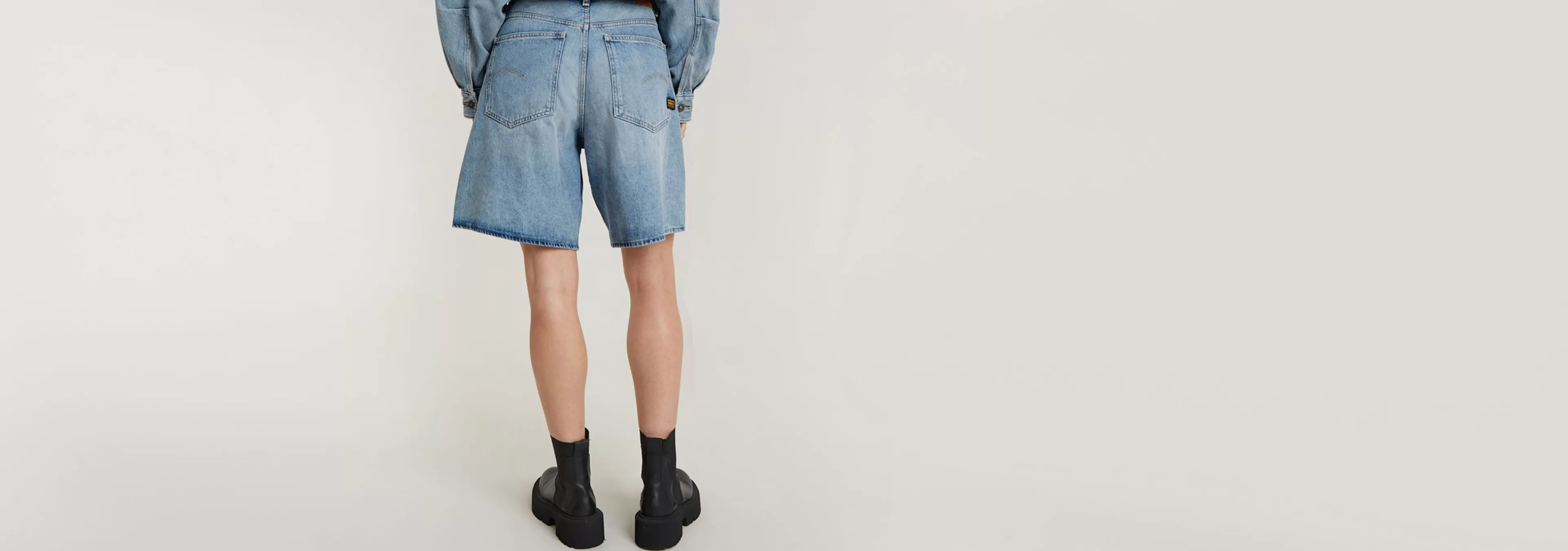 Hot G-Star Barrel Loose Short sun faded fogbow