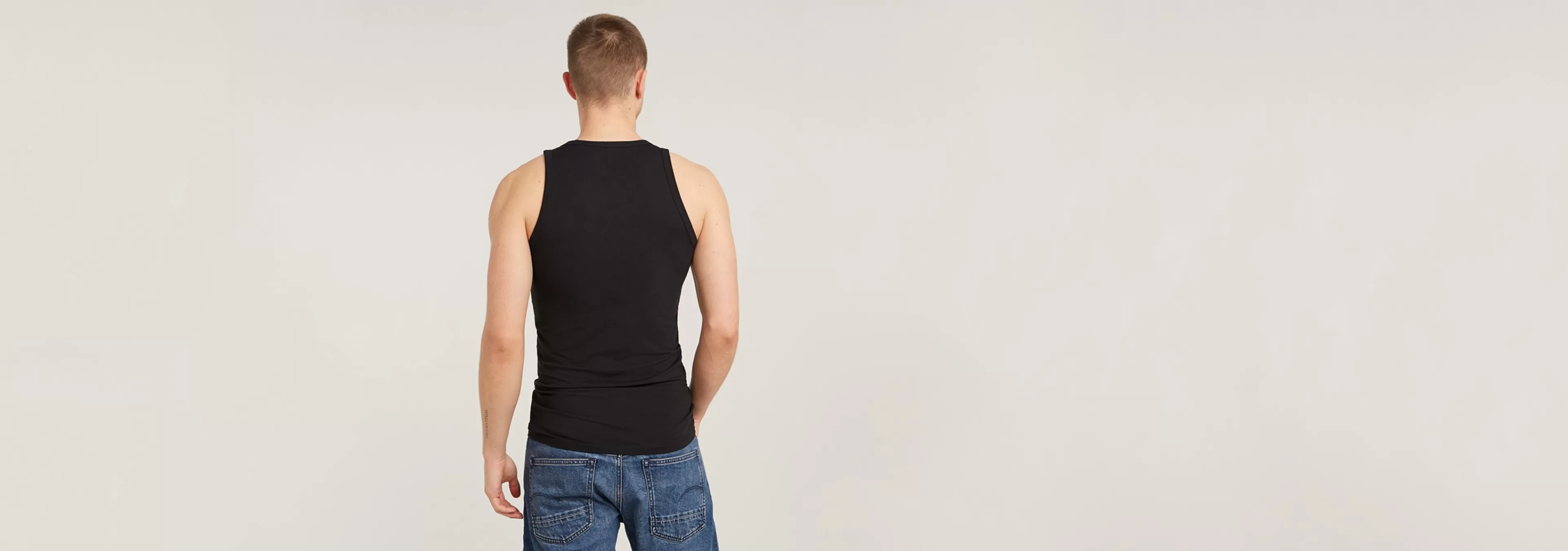Discount G-Star Base Tanktop Set Van 2 dark black