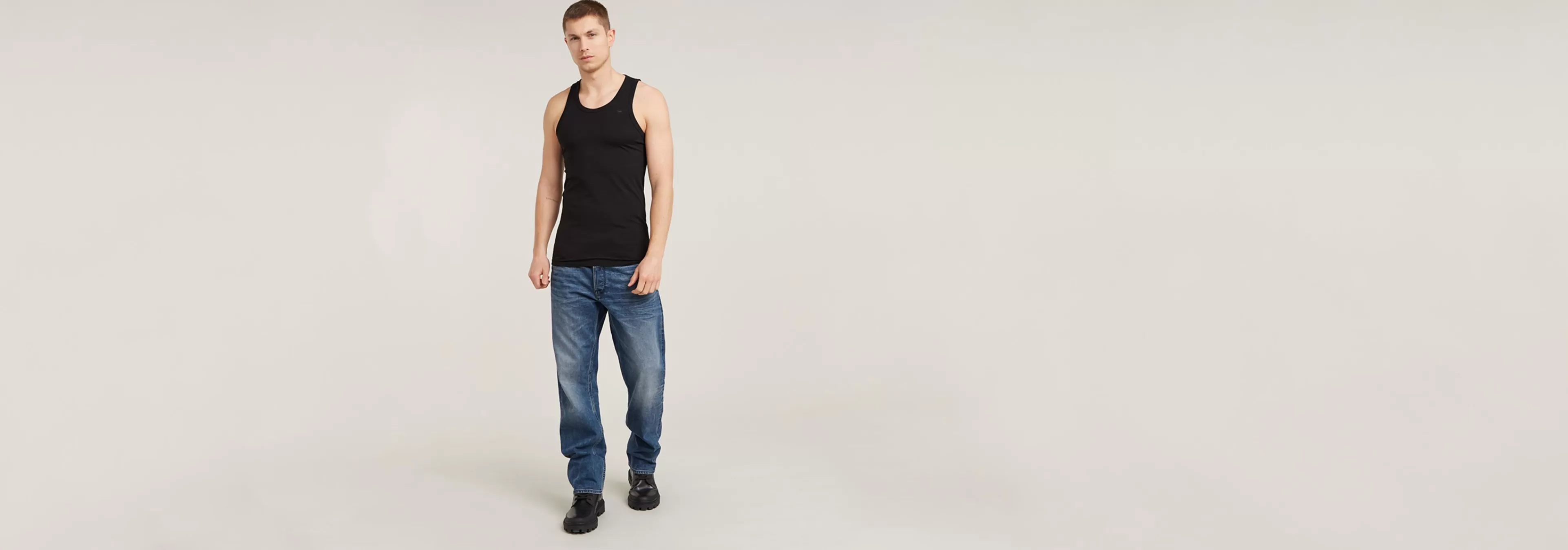 Discount G-Star Base Tanktop Set Van 2 dark black
