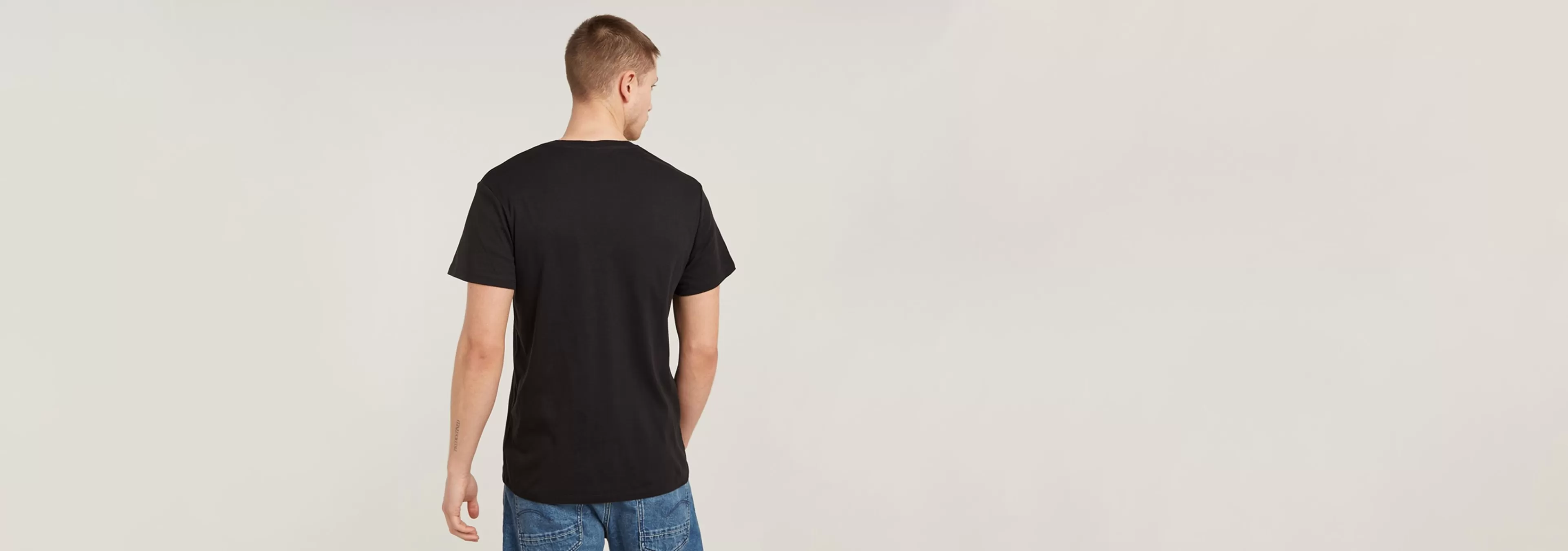 Shop G-Star Base V-Hals T-Shirt Set Van Twee dark black