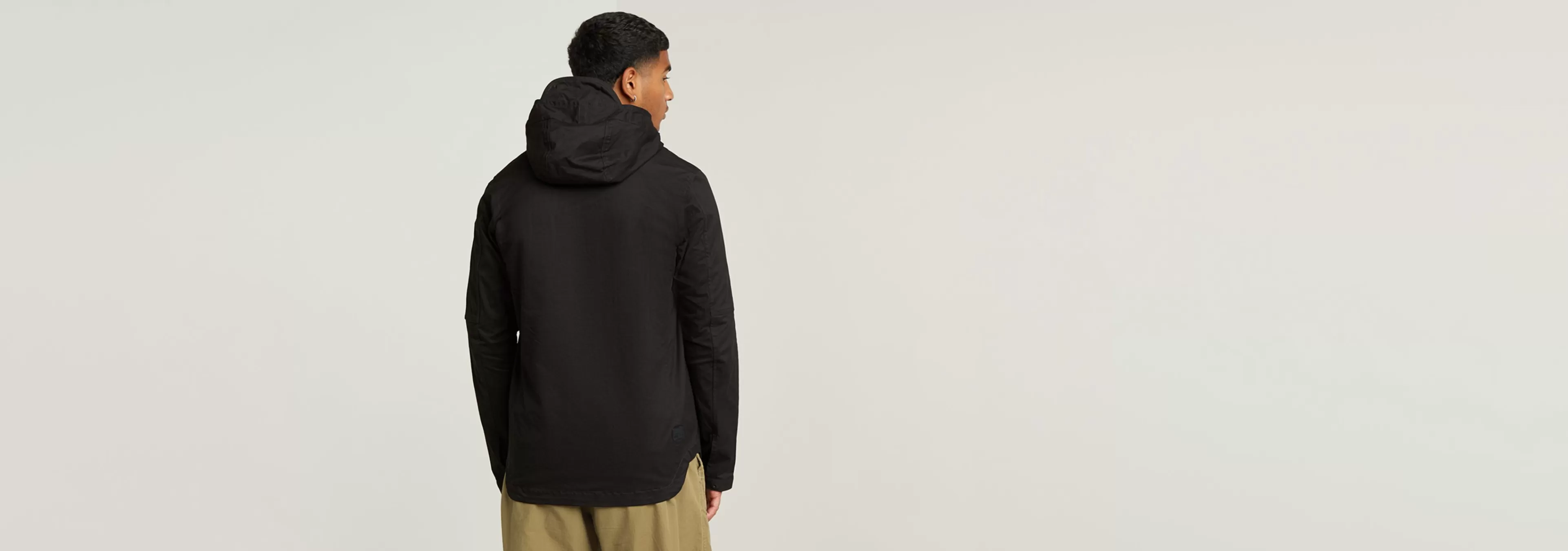 Cheap G-Star Batt Overshirt Met Capuchon dark black