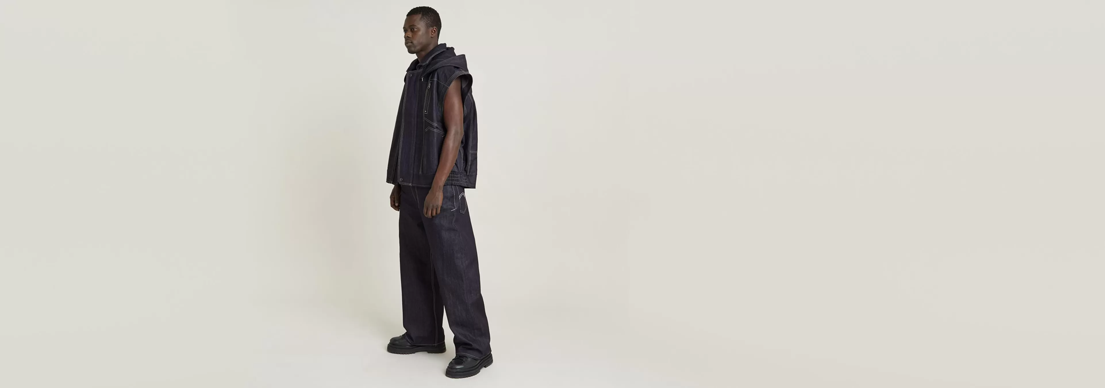 Online G-Star BB Wide Broek Unisex raw denim