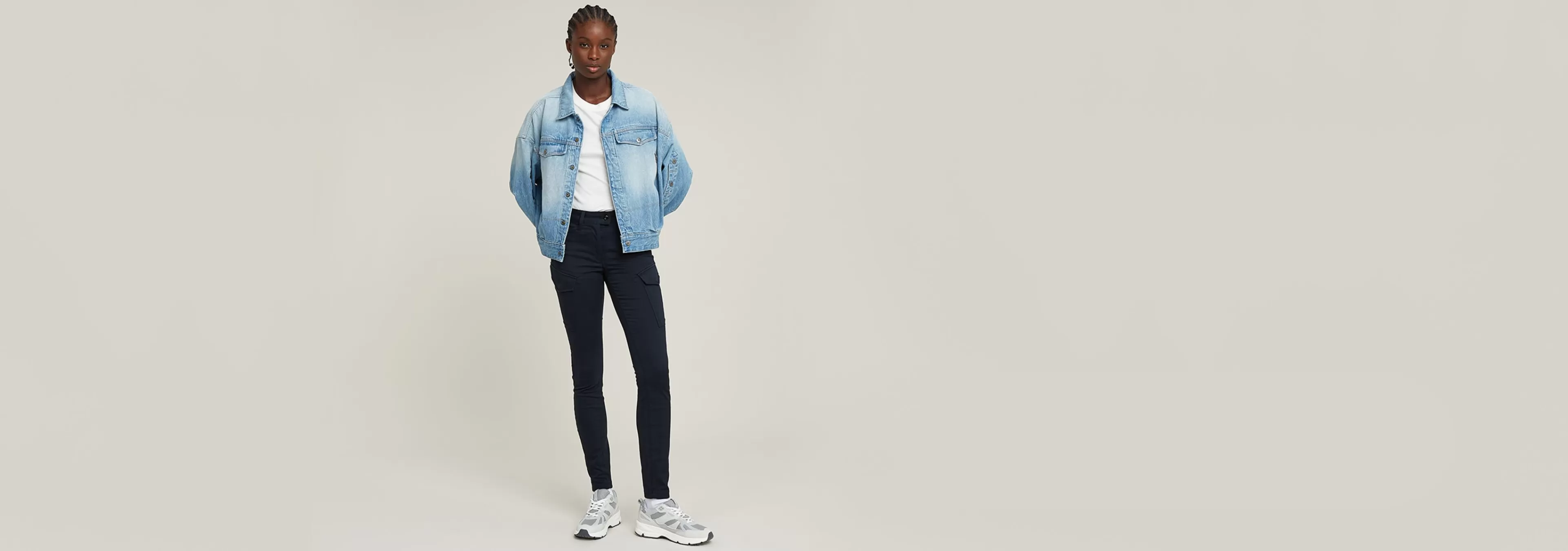 Clearance G-Star Blossite G-Shape Army High Skinny Broek Navy