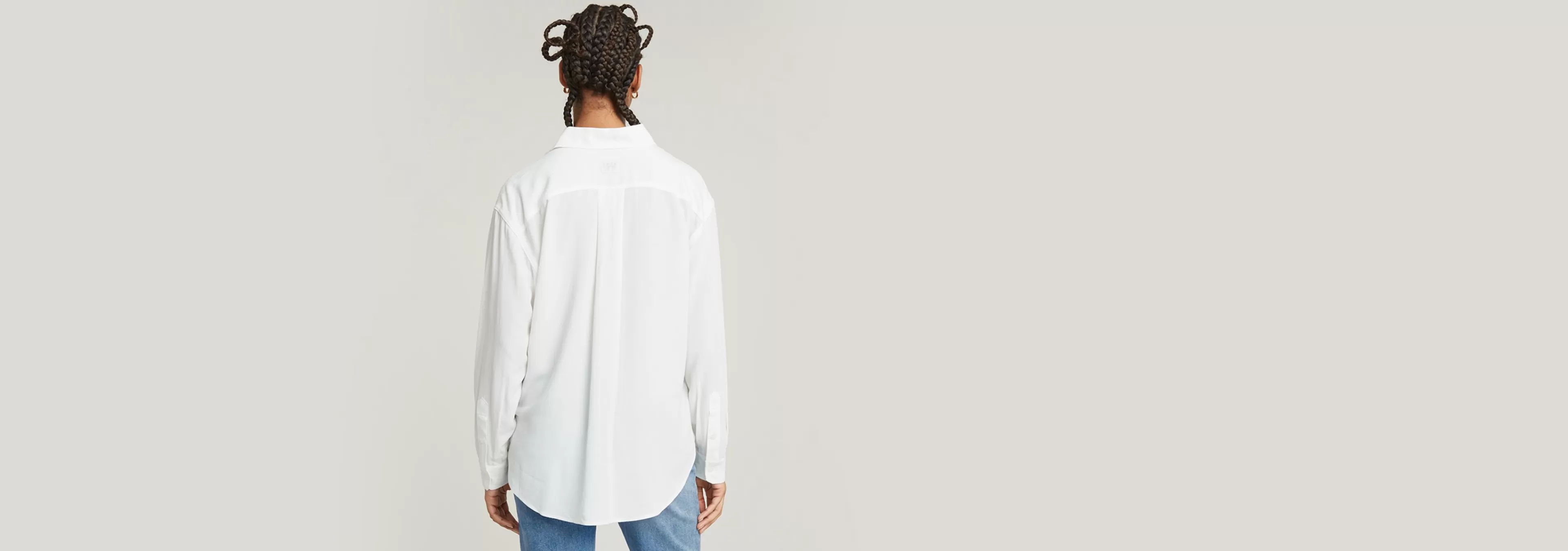 Shop G-Star Blouse Dress Light Chalk