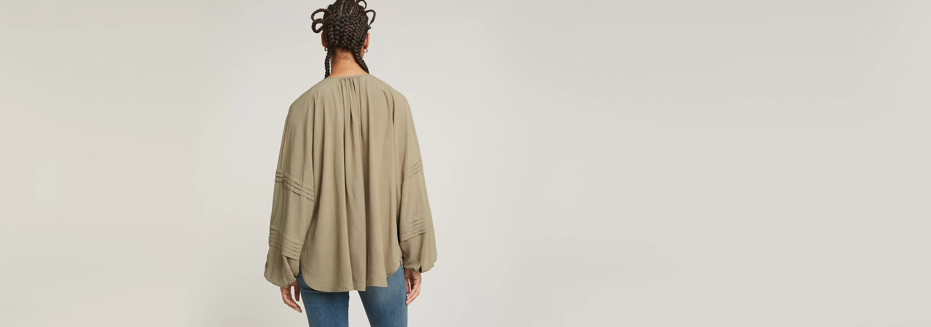 Hot G-Star Blouse Scoop Top coriander