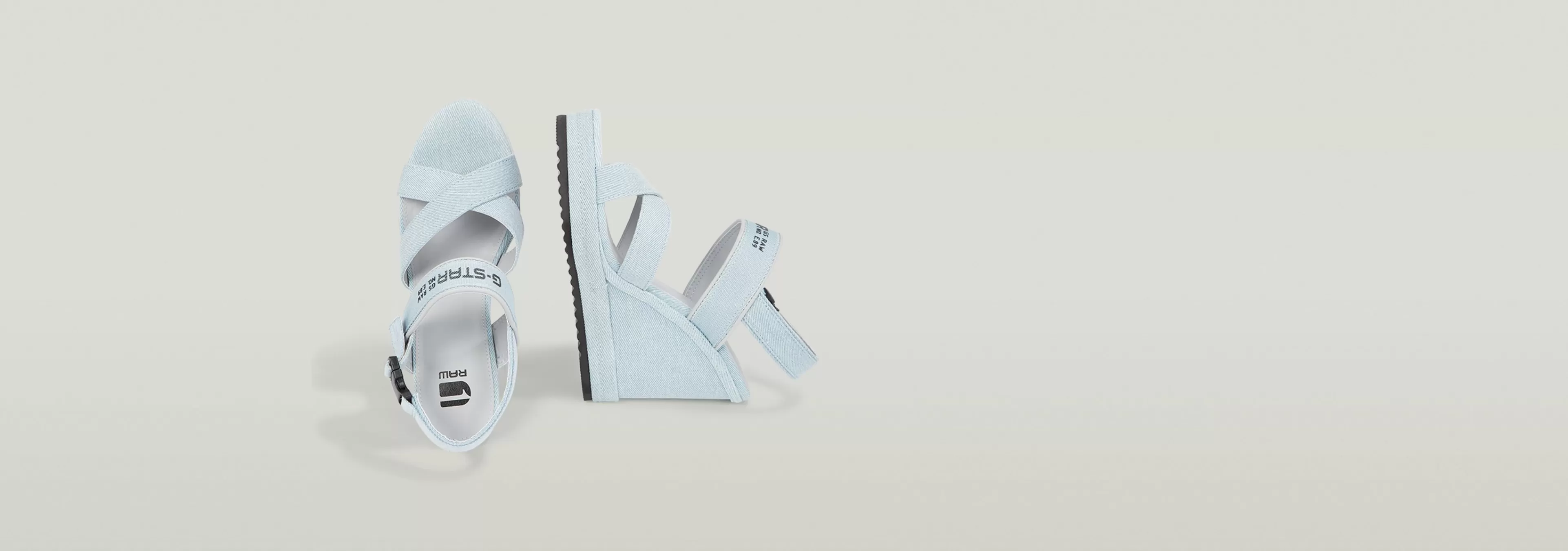 Sale G-Star Bodana Cross Strap Denim Sleehak light blue/light blue