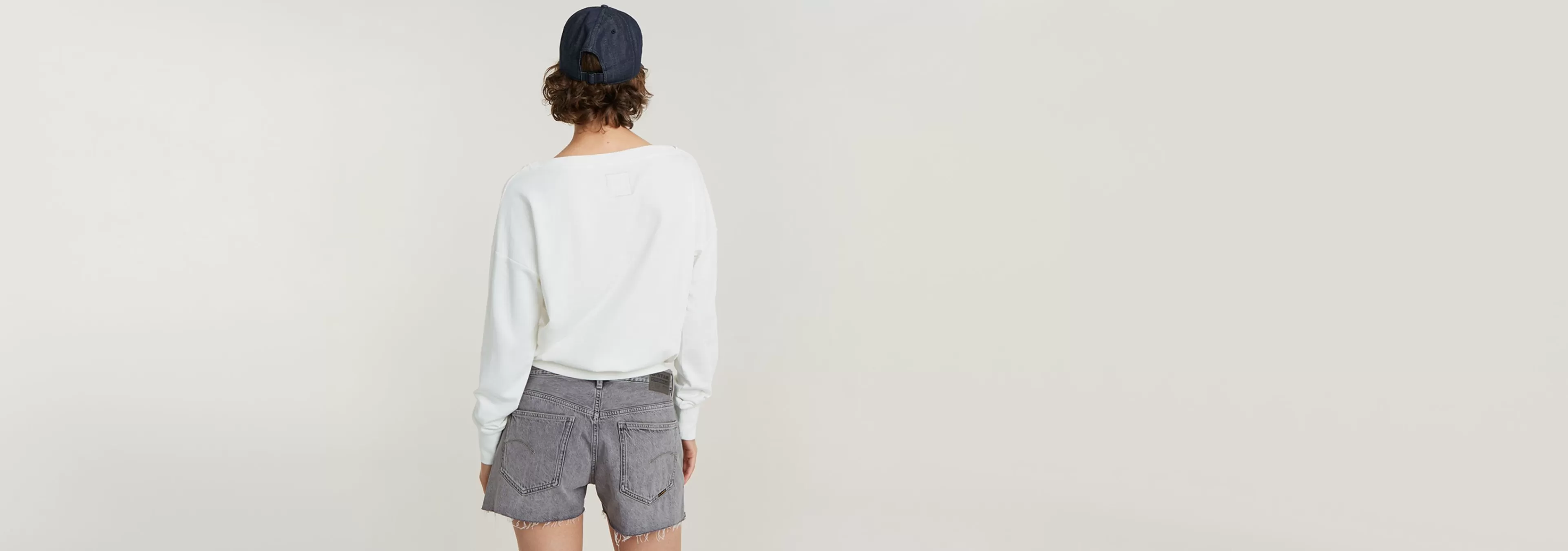 Shop G-Star Boothals Sweater Loose Light Chalk