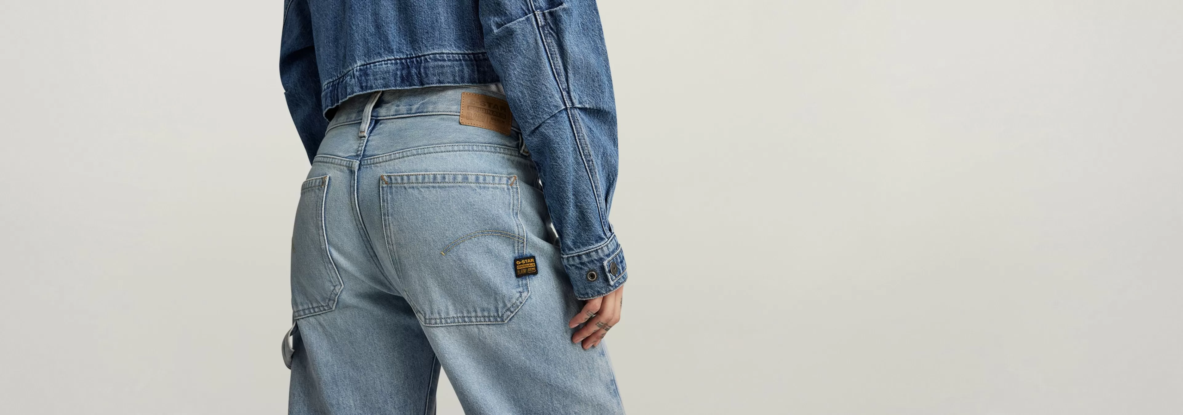 Best G-Star Bowey 3D Carpenter Loose Jeans sun faded fogbow restored