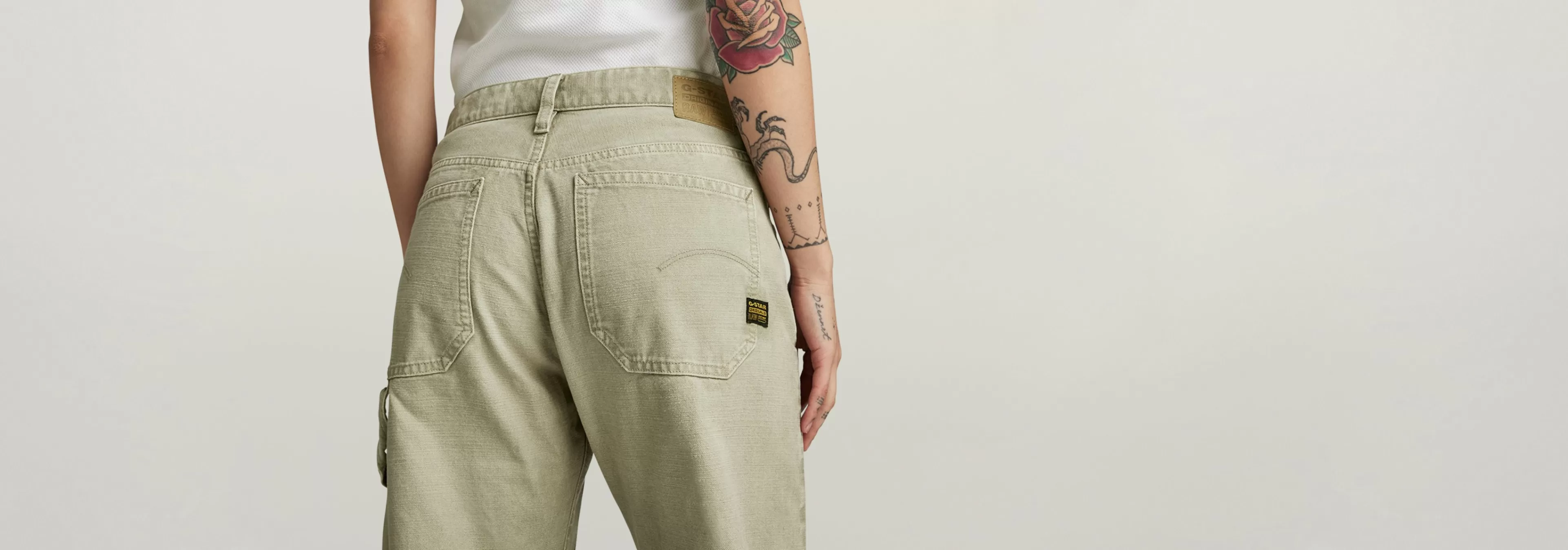 Hot G-Star Bowey 3D Carpenter Loose Jeans sun faded sage gd