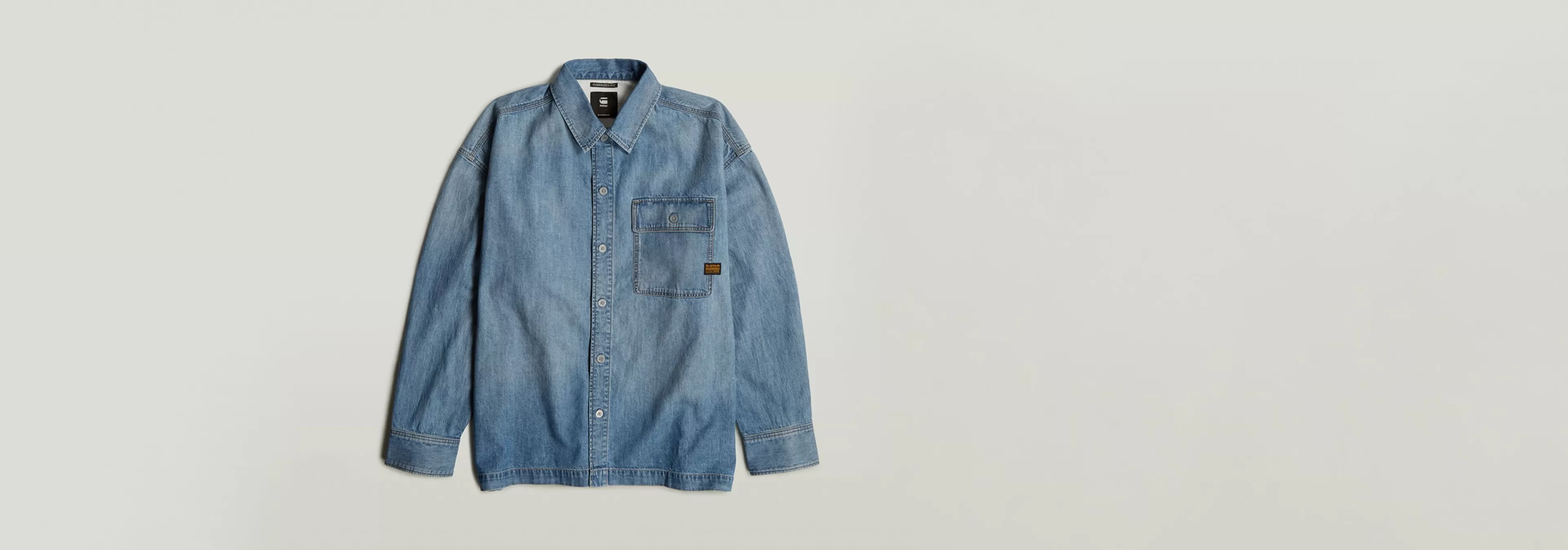 Outlet G-Star Boxy Flap Pocket Shirt antique faded thames