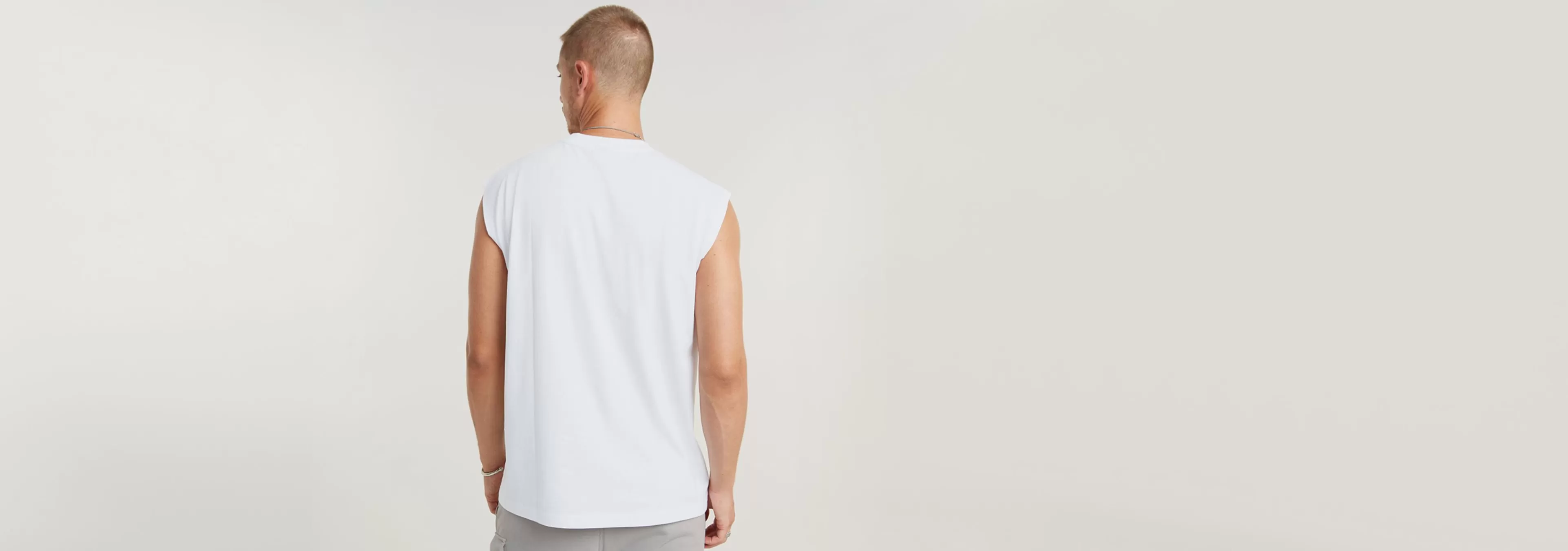 Shop G-Star Boxy Sleeveless T-Shirt white