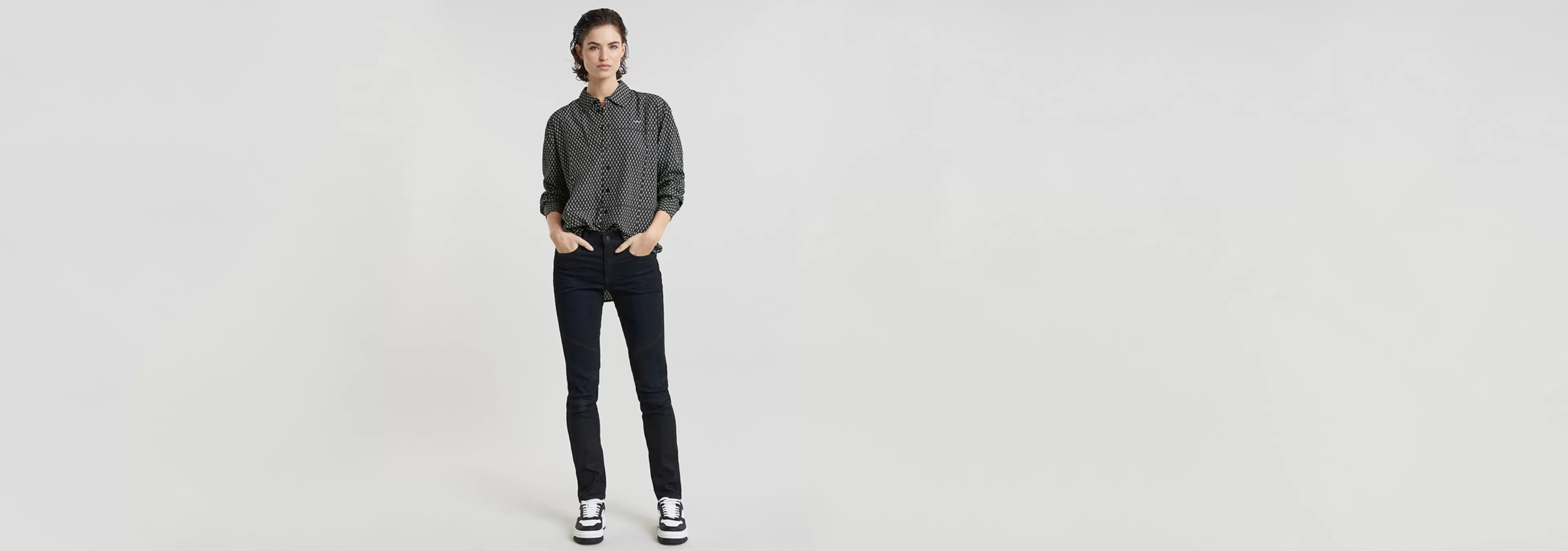 Cheap G-Star Boyfriend Pintuck Shirt dk black raw net