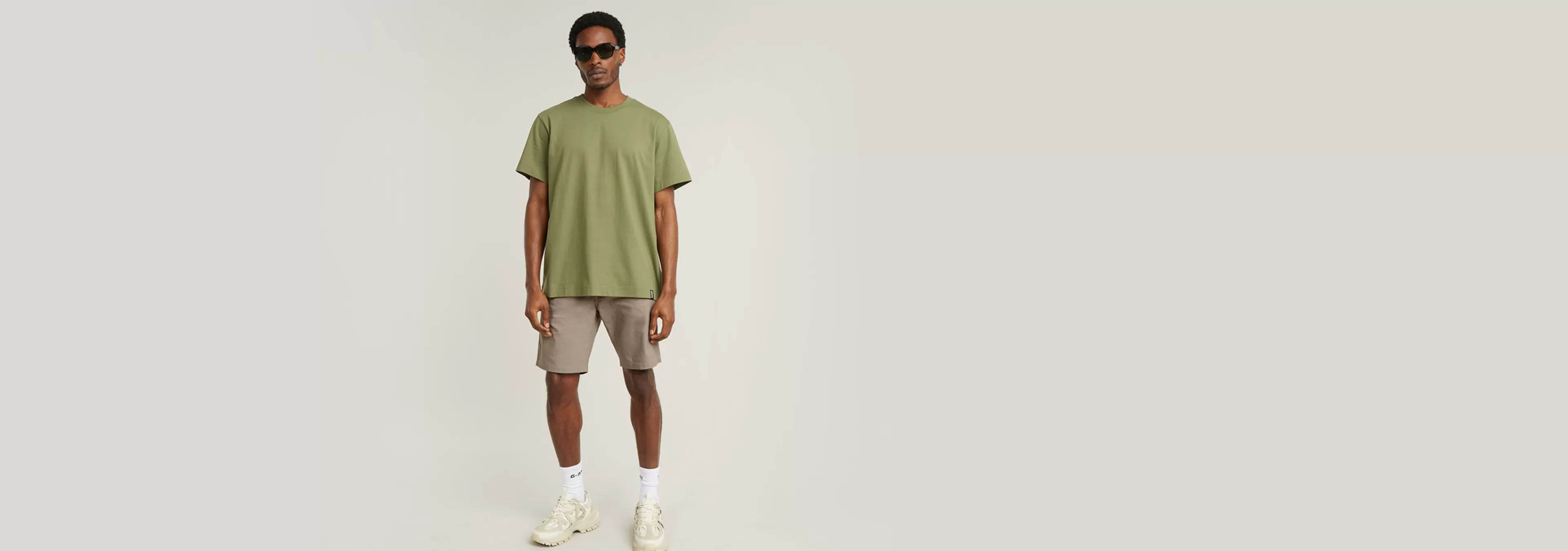 New G-Star Bronson 2.0 Slim Chino Short rock ridge
