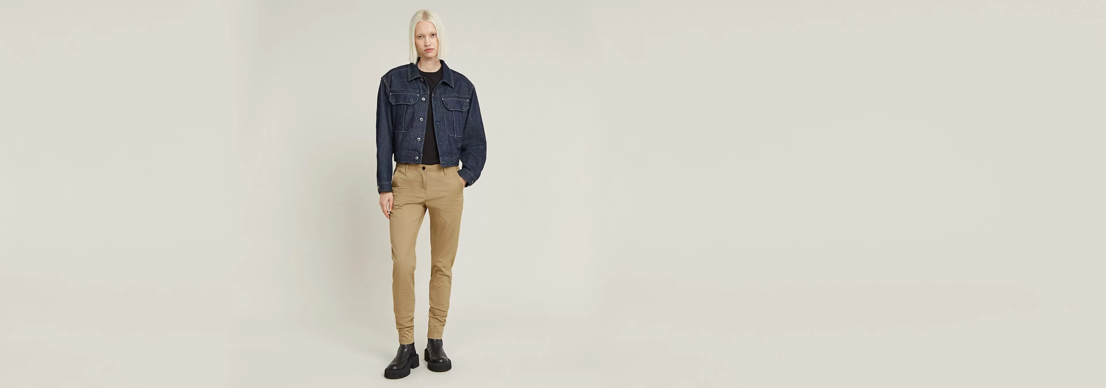 Clearance G-Star Bronson Mid Waist Skinny Chino sahara