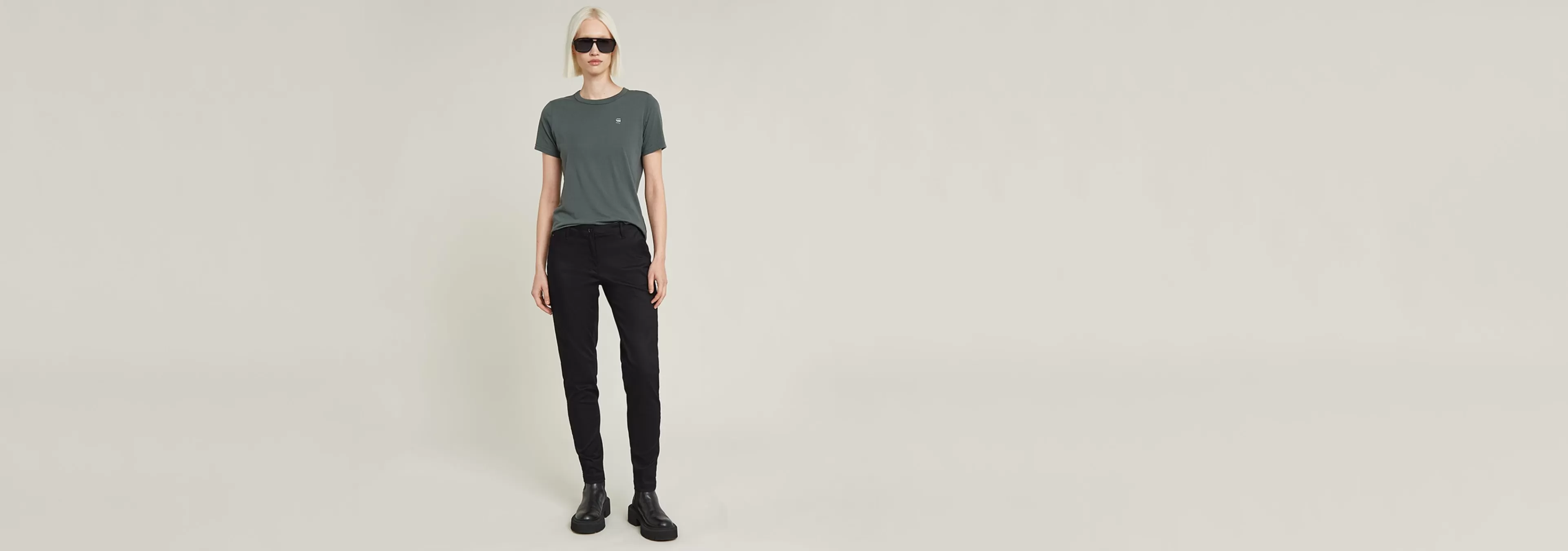 Flash Sale G-Star Bronson Mid Waist Slim Chino raw denim pressed