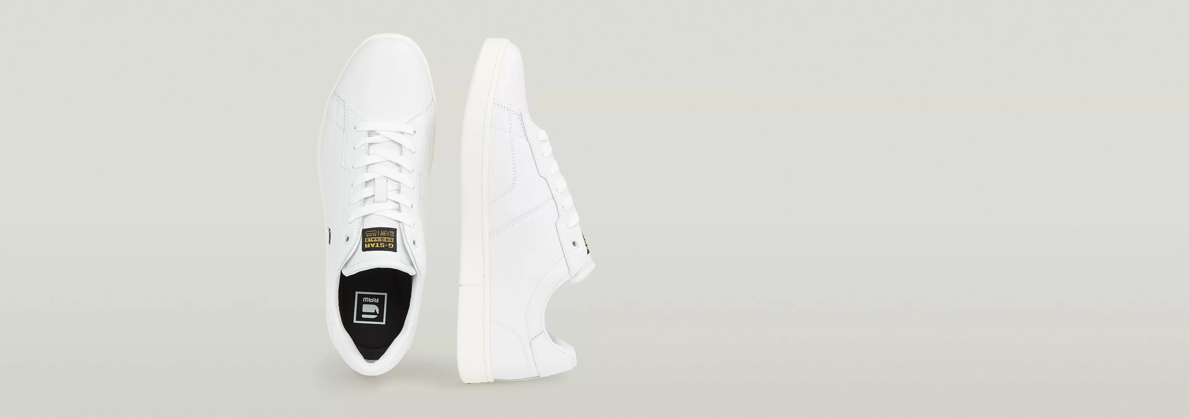 Cheap G-Star Cadet Lederen Sneakers white