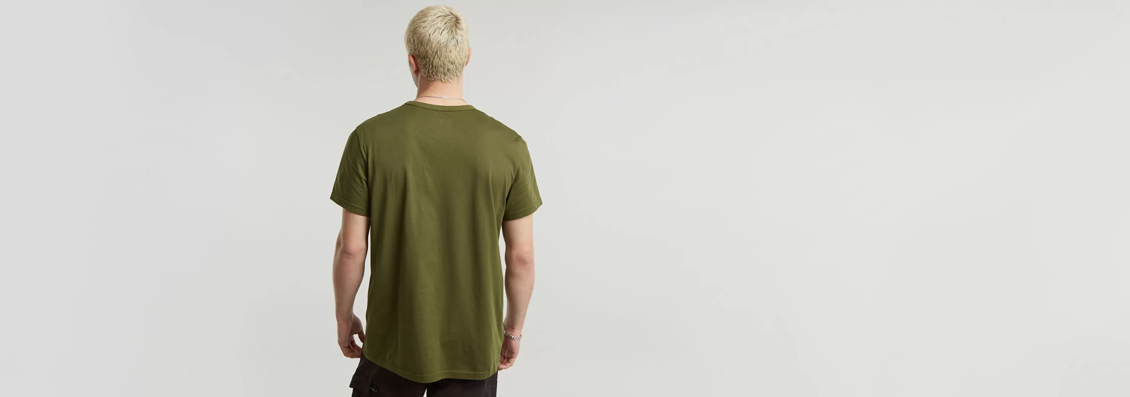 New G-Star Carabiner Logo T-Shirt Dark Moss