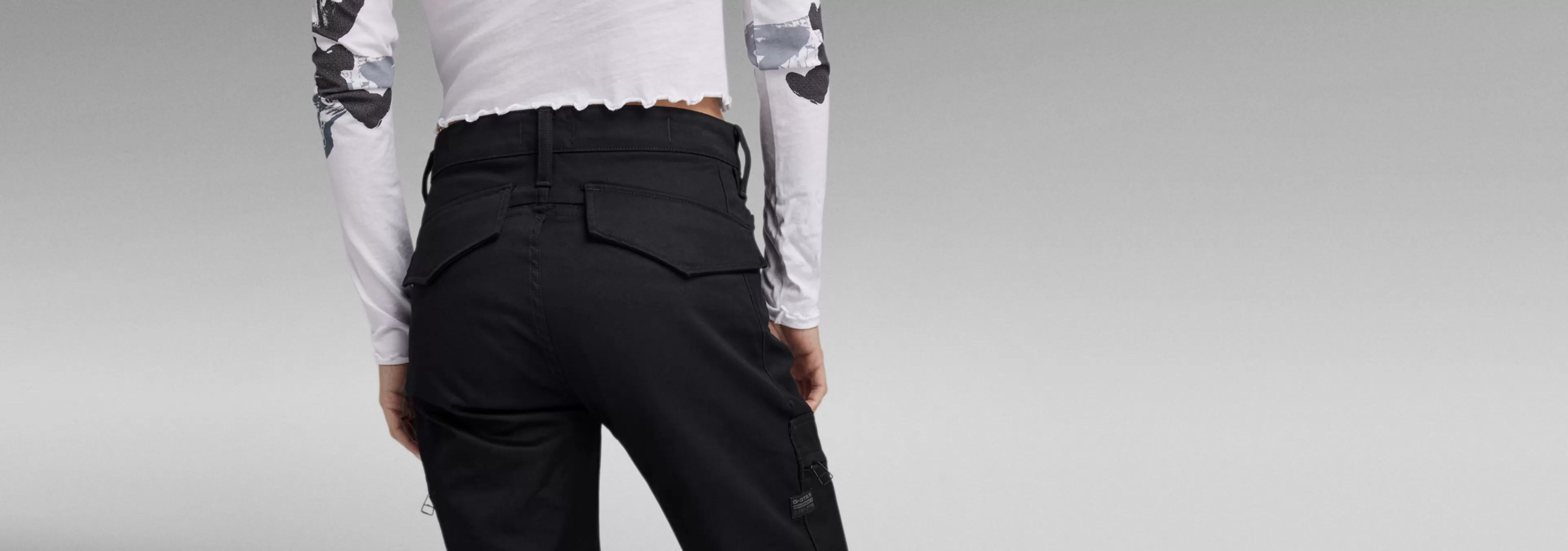 Shop G-Star Cargo Broek Slim dark black