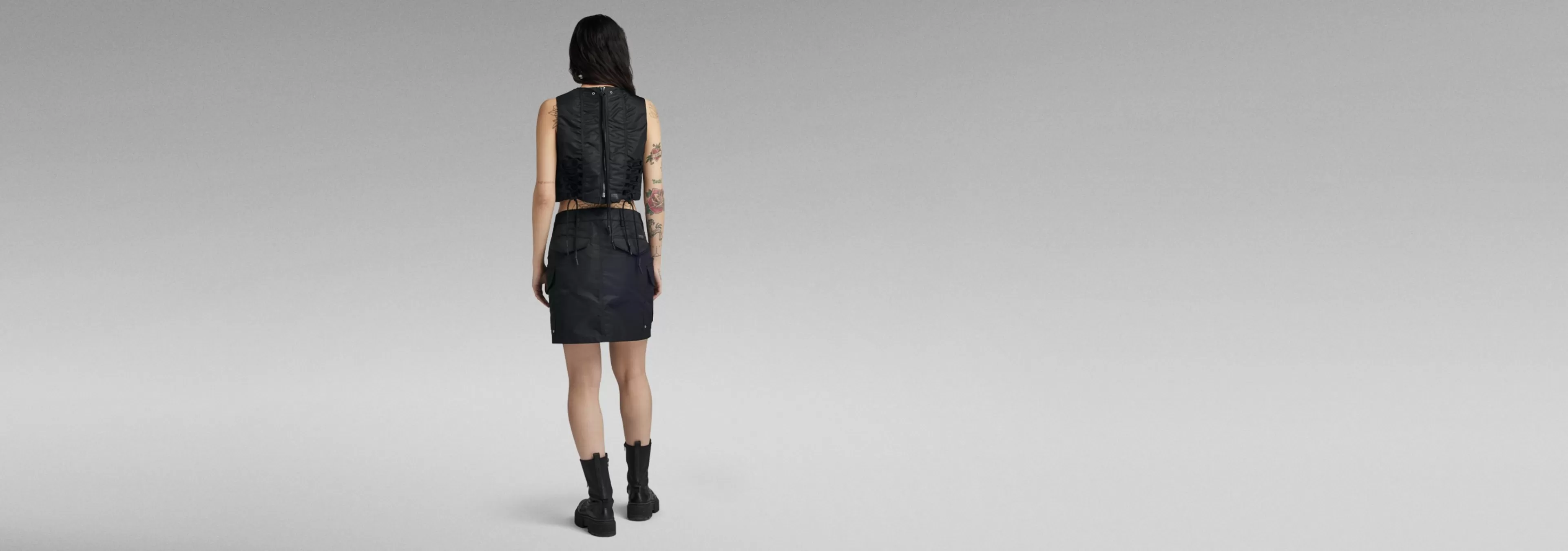 New G-Star Cargo Minirok dark black
