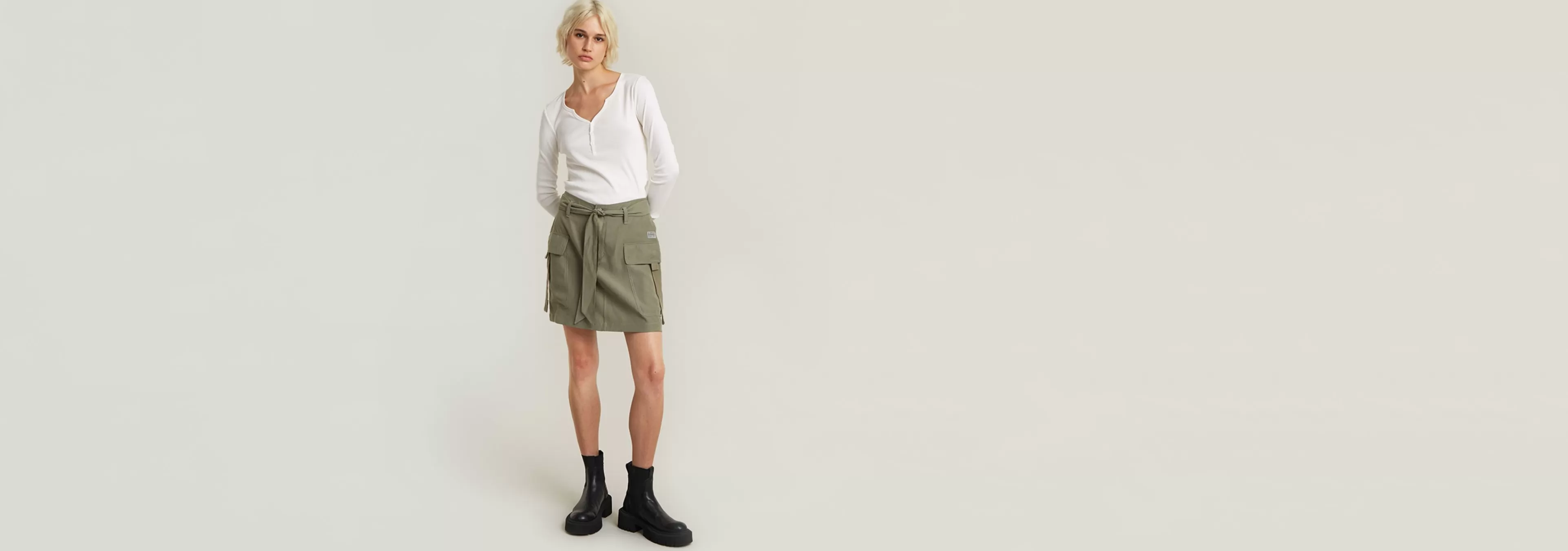 Shop G-Star Cargo Rok Belted shamrock