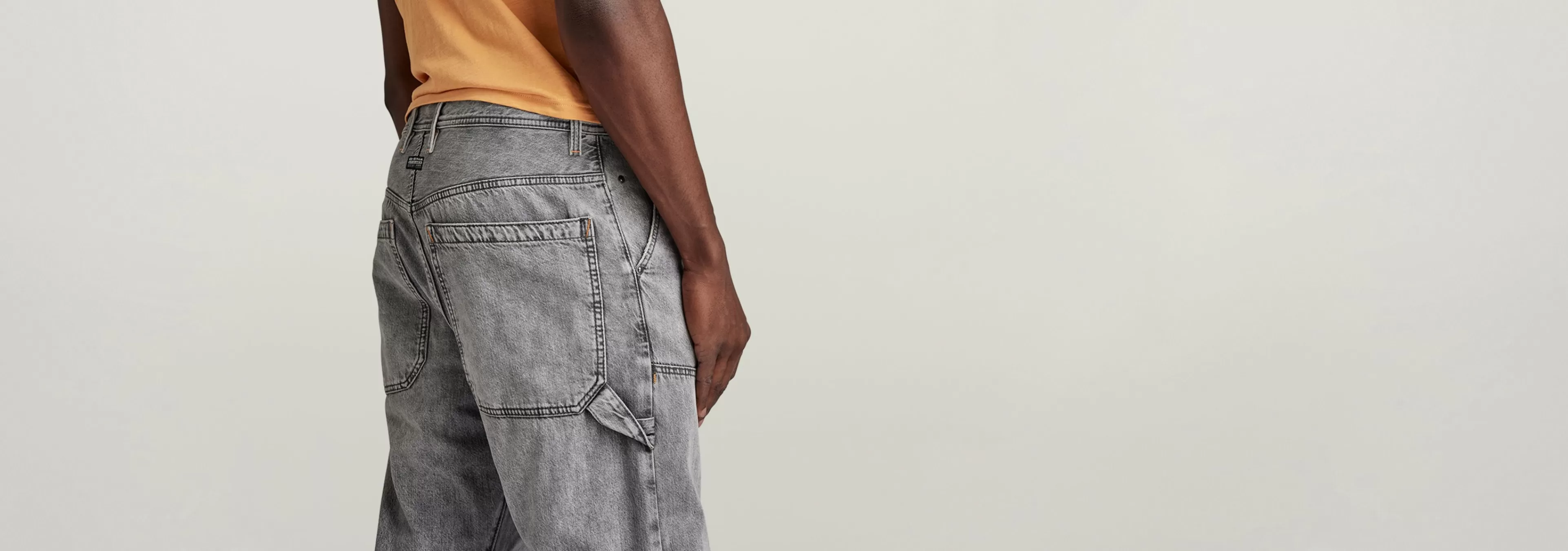 New G-Star Carpenter 3D Loose Jeans faded grey neblina