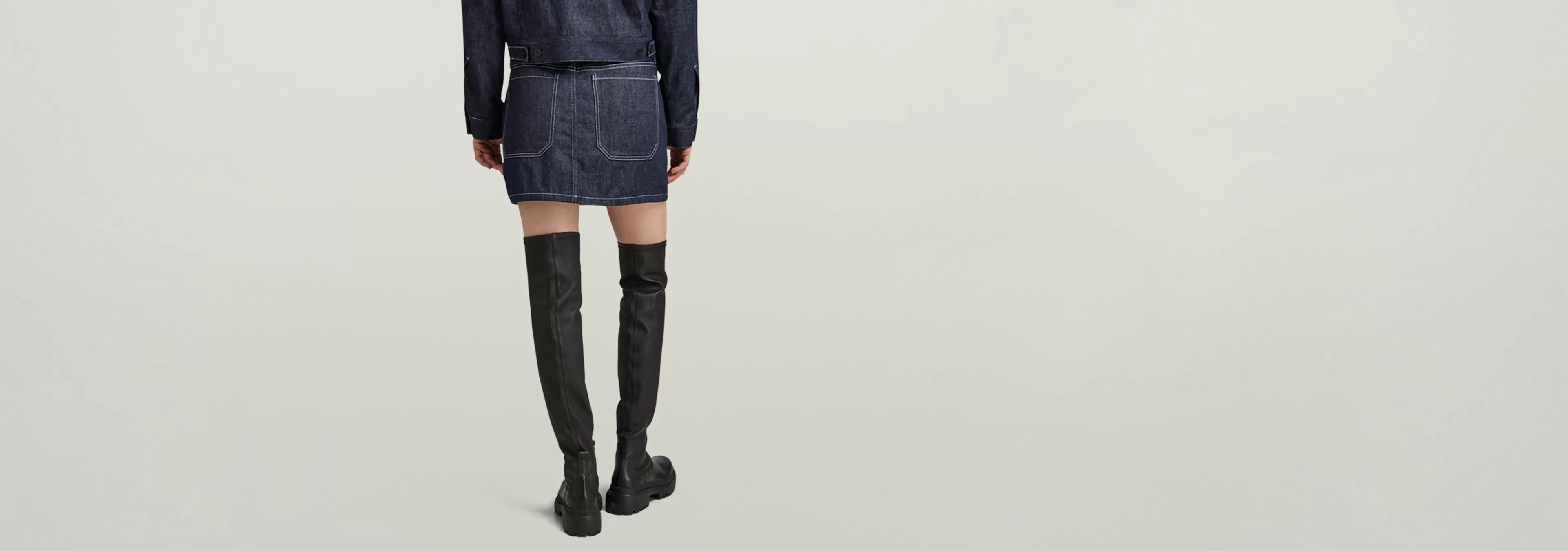 Outlet G-Star Carpenter Mini Rok raw denim