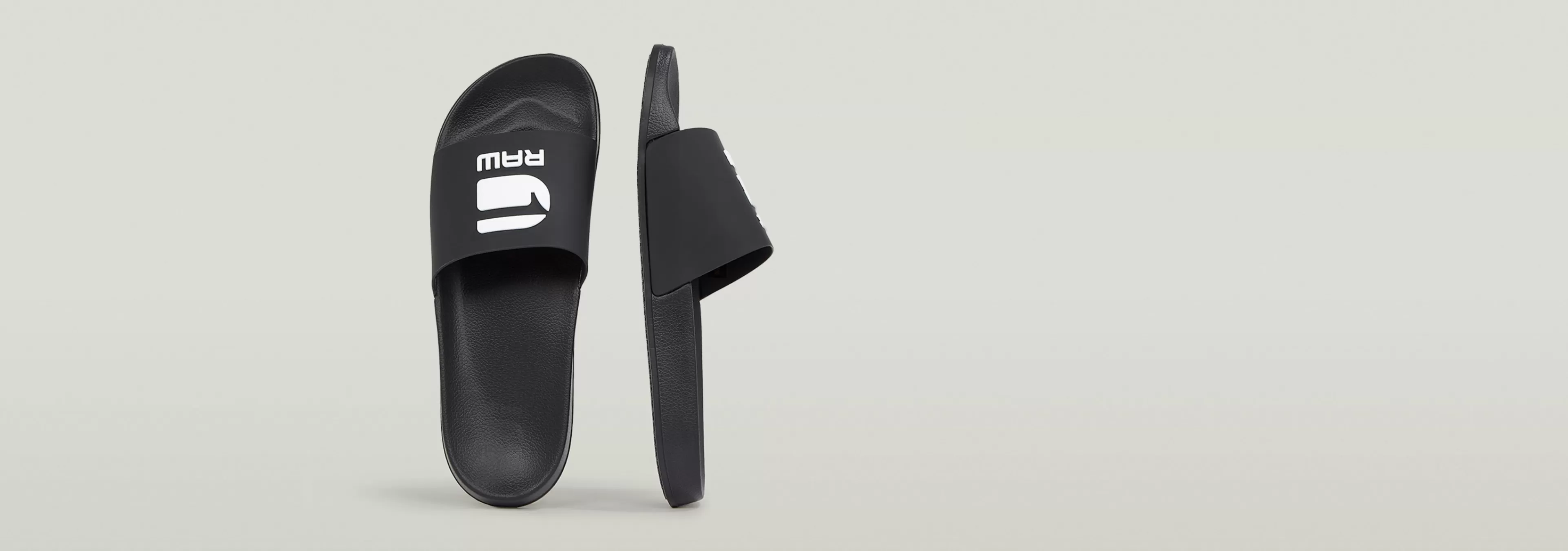 Discount G-Star Cart III Basic Slippers black/white