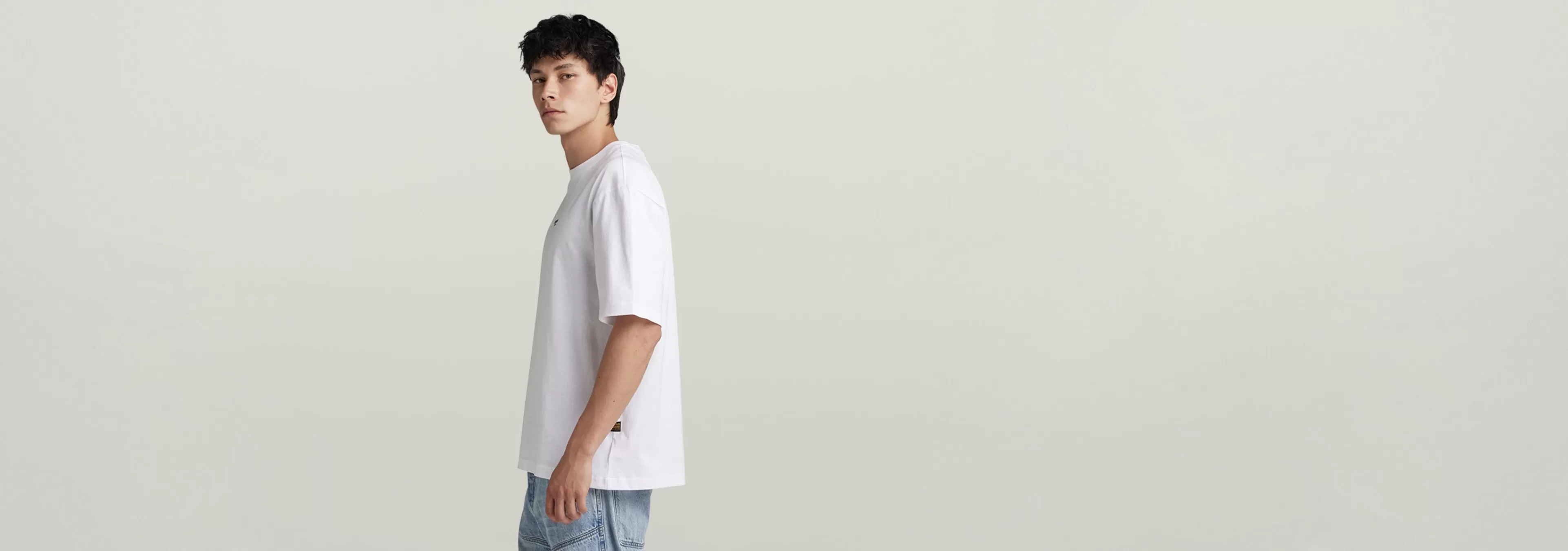 Cheap G-Star Center Chest Boxy T-Shirt white