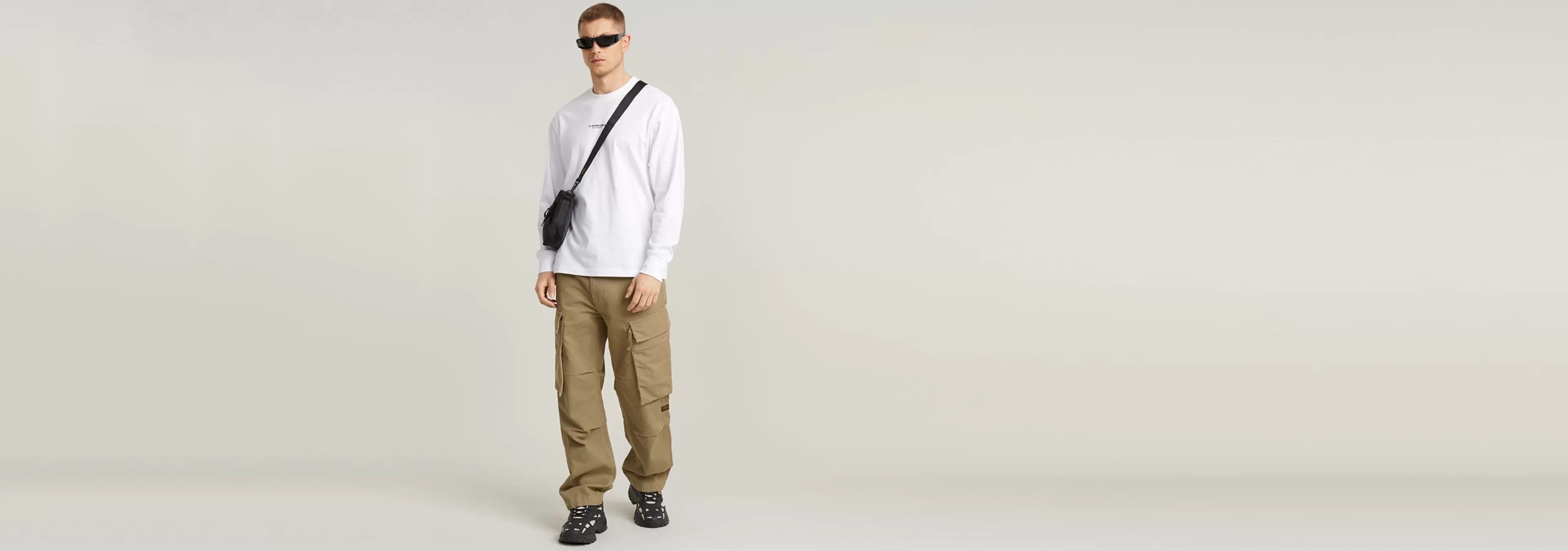 Discount G-Star Center Chest Boxy T-Shirt white