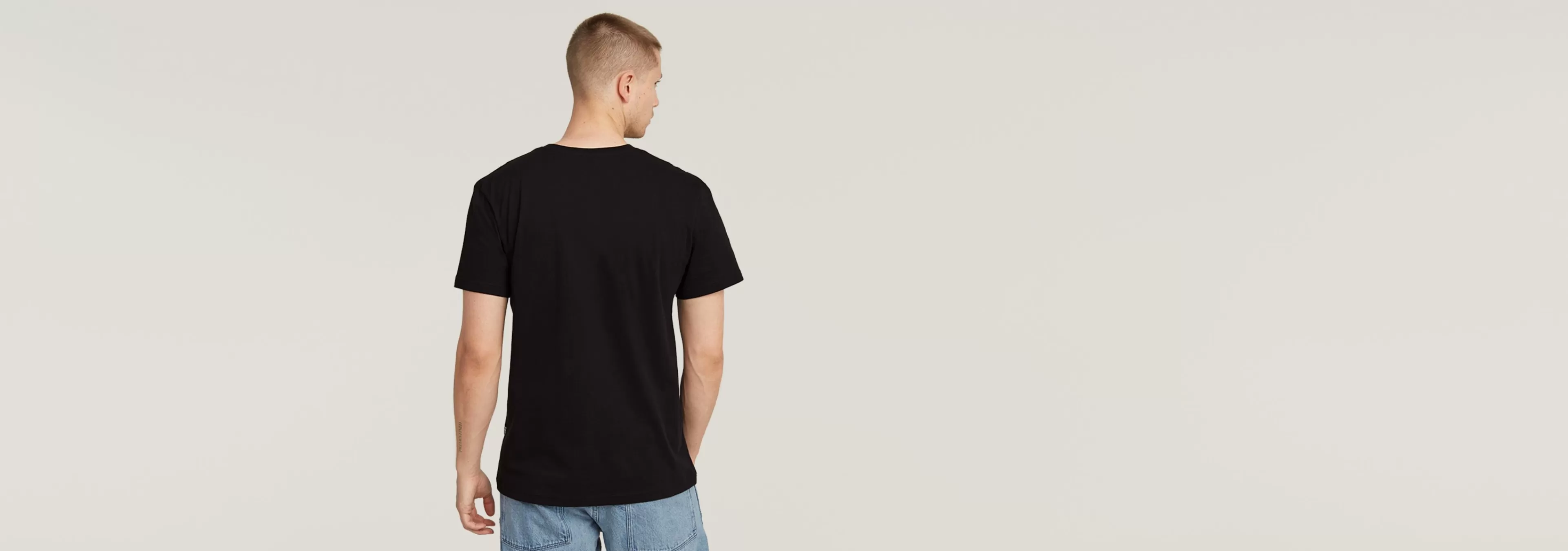 Cheap G-Star Chain Logo T-Shirt dark black