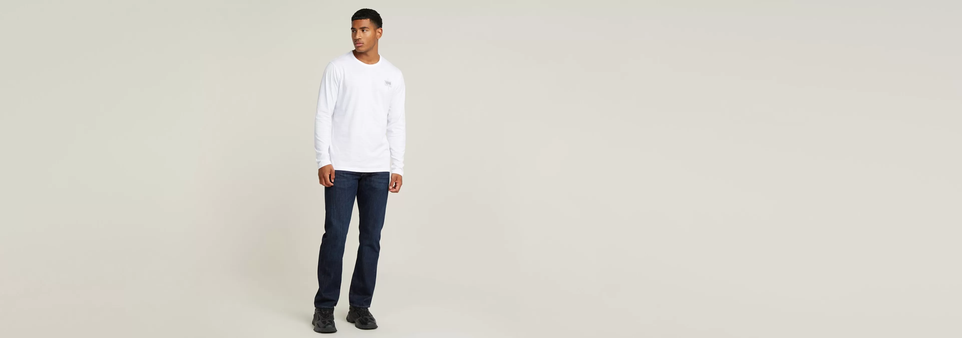 Cheap G-Star Chest Logo T-Shirt white