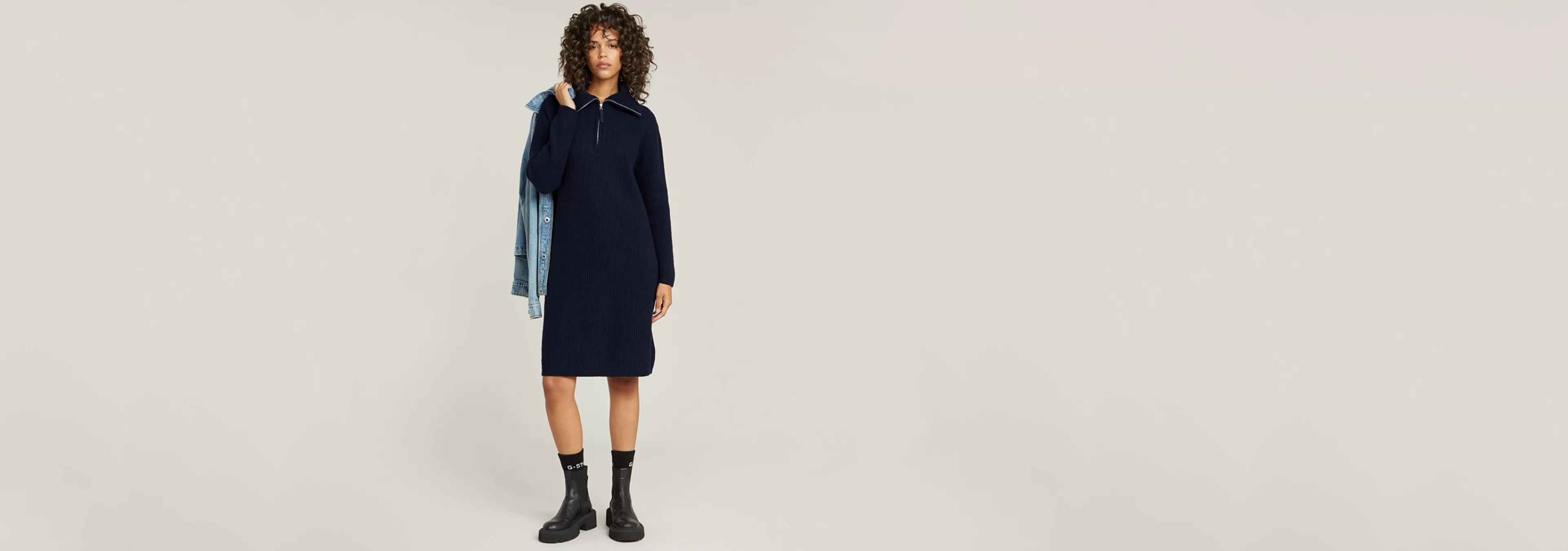Outlet G-Star Chunky Skipper Jurk osaka blue
