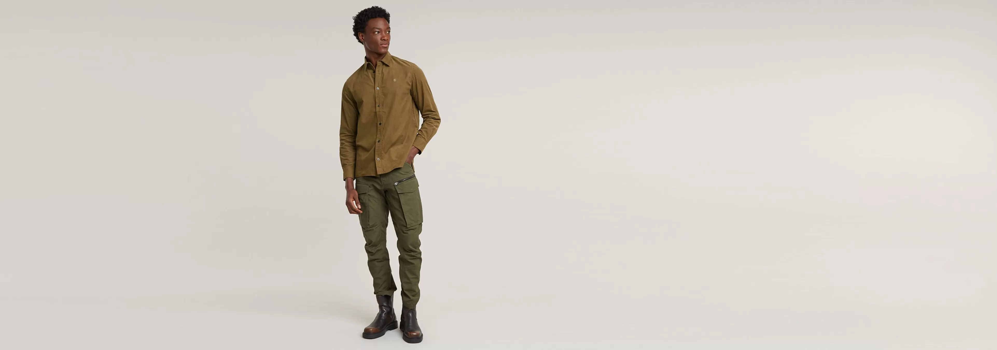Sale G-Star Clean Regular Shirt Light Berber