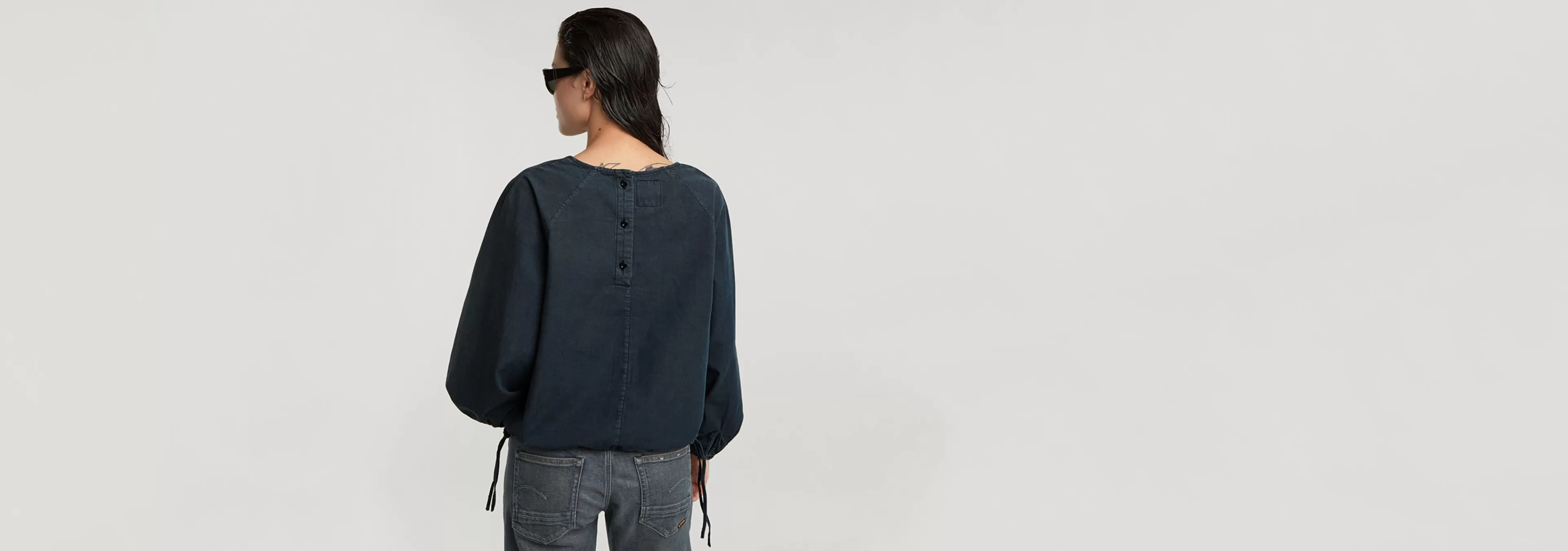 Store G-Star Cocoon Blouse worn in deep blue ocean