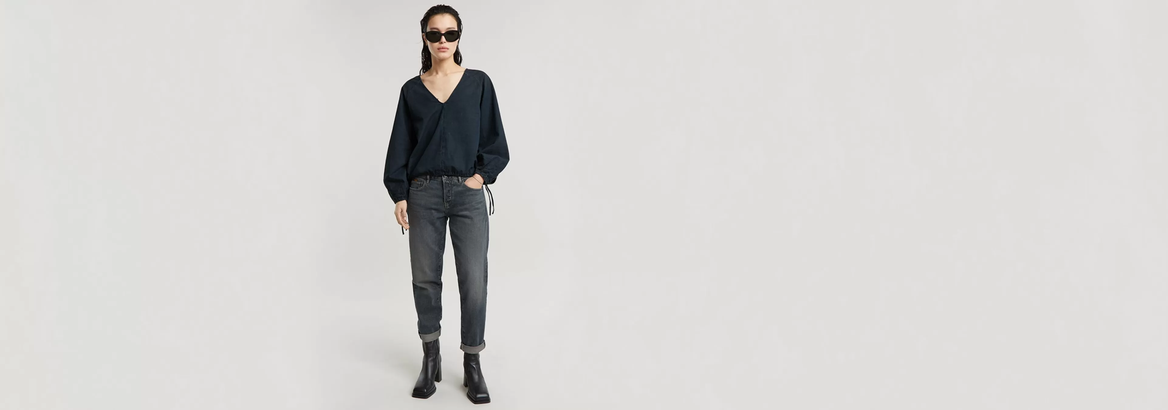 Store G-Star Cocoon Blouse worn in deep blue ocean