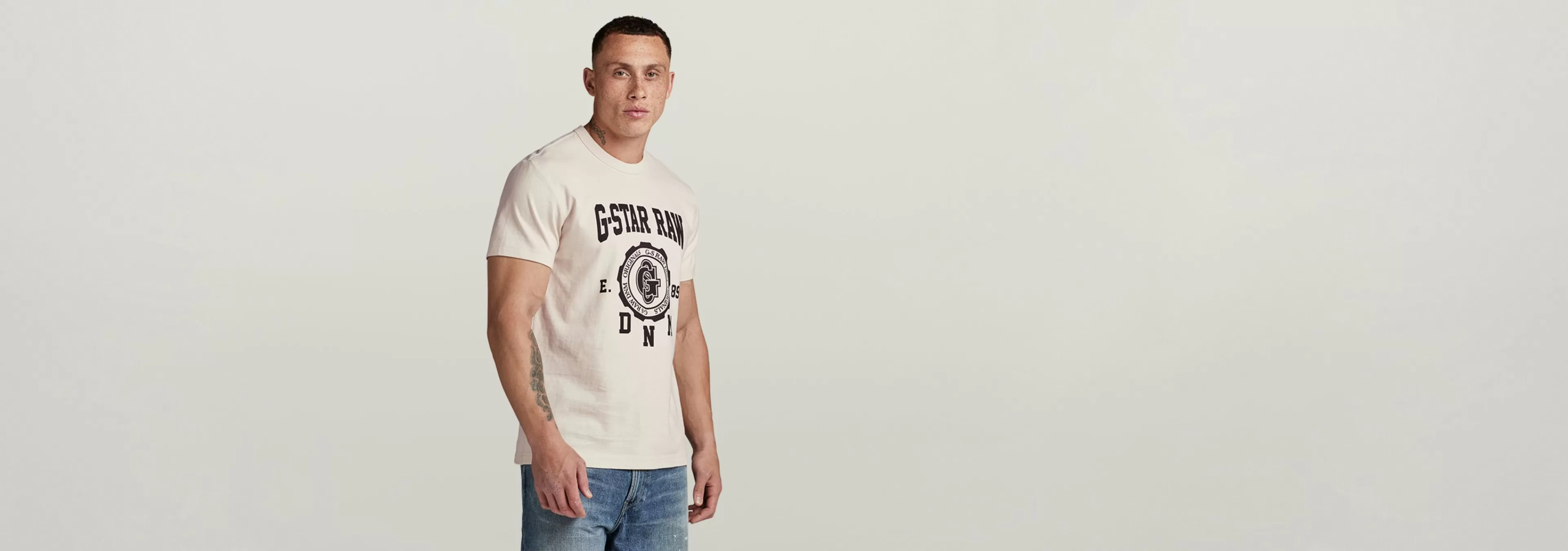 New G-Star Collegic T-Shirt whitebait