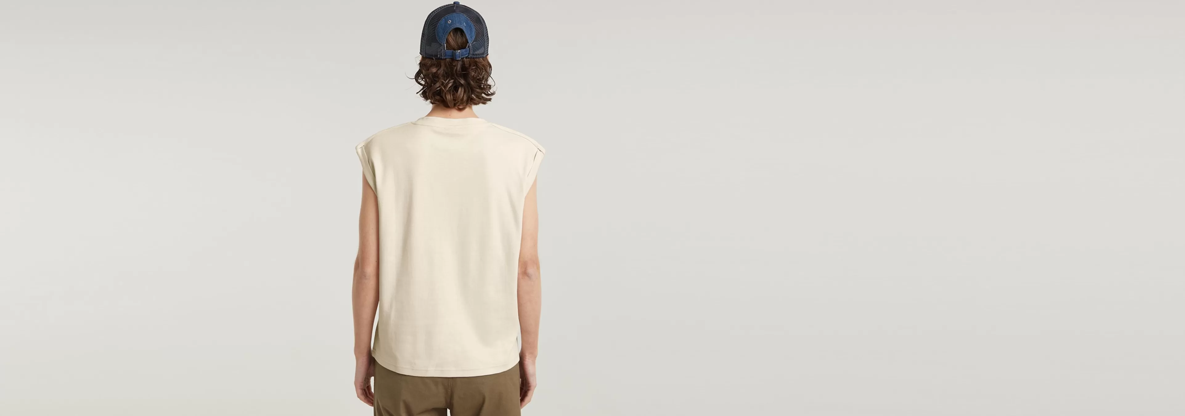 Shop G-Star Constructed Loose Top Chalk