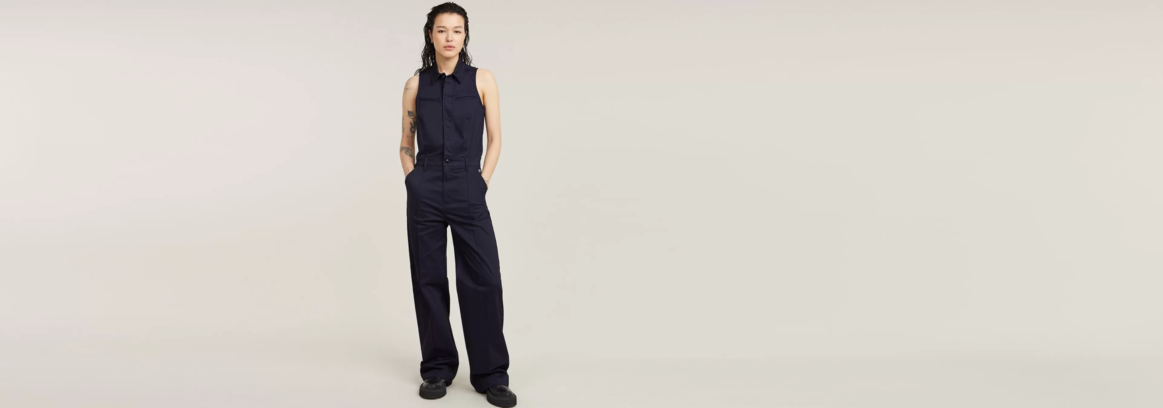 Shop G-Star Core Jumpsuit osaka blue