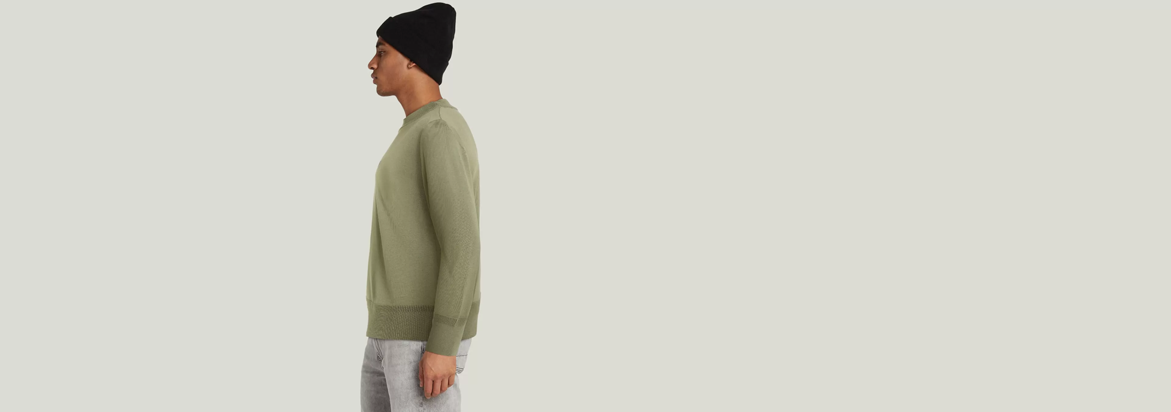 Clearance G-Star Core Mock Knitted Sweater shamrock