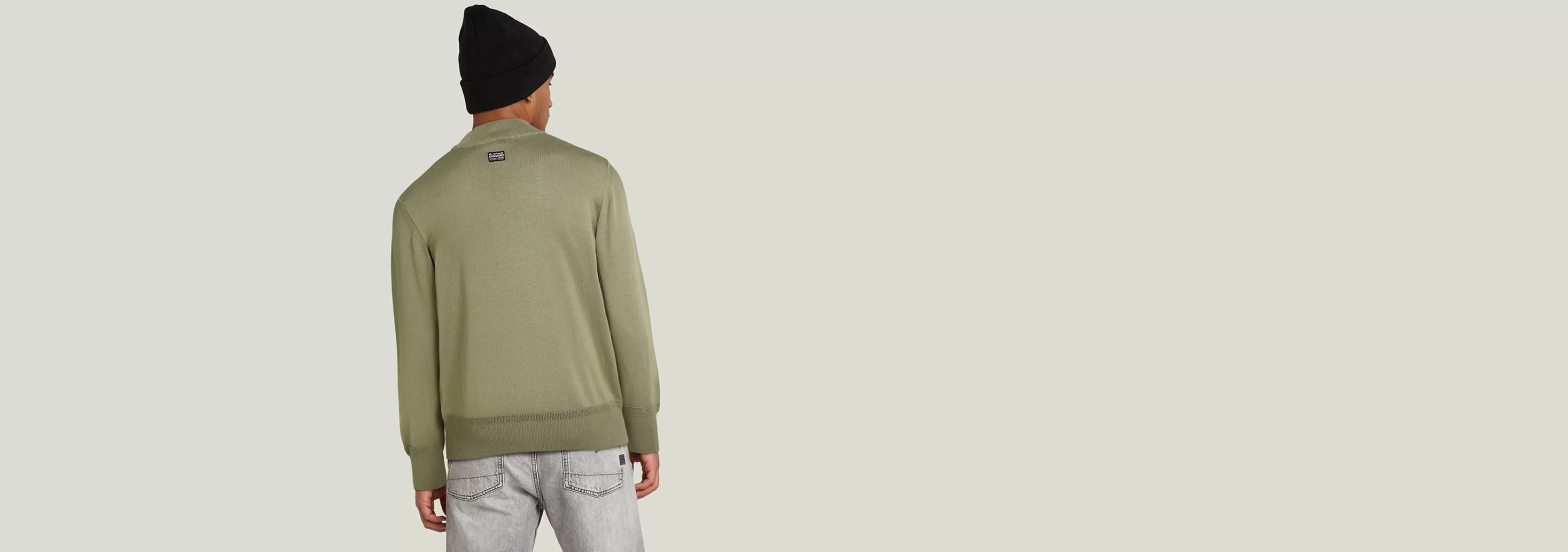 Clearance G-Star Core Mock Knitted Sweater shamrock