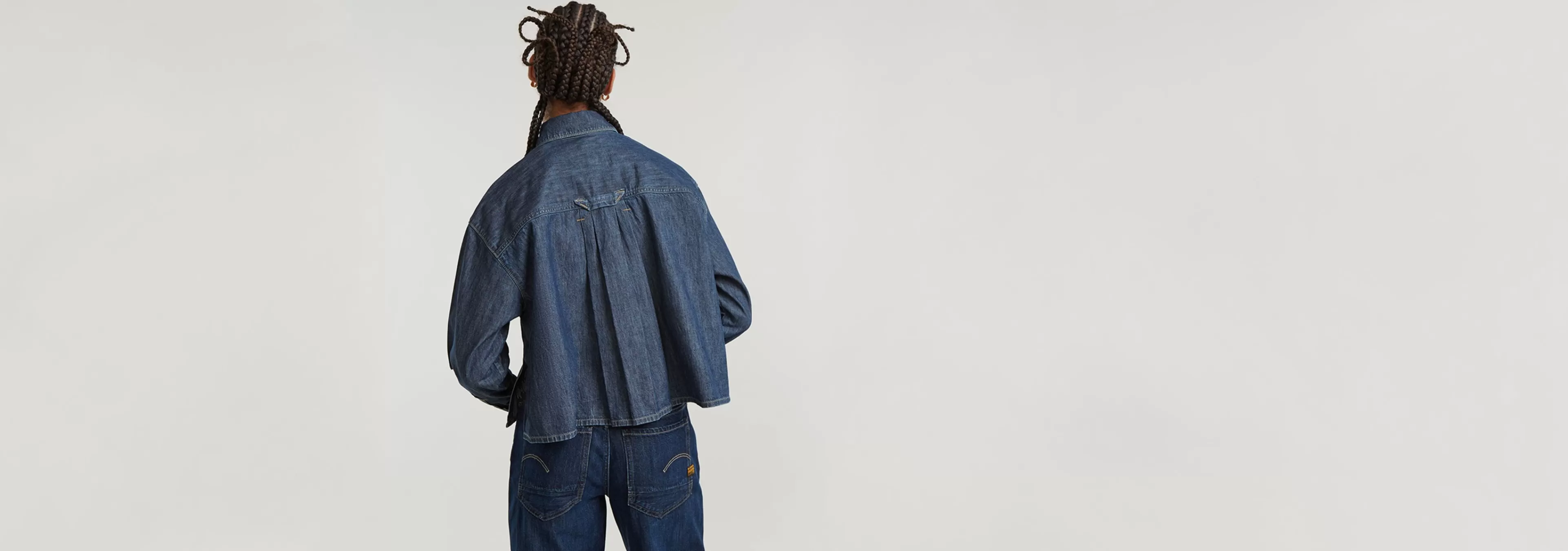 Store G-Star Cropped Shirt worn in sea stone