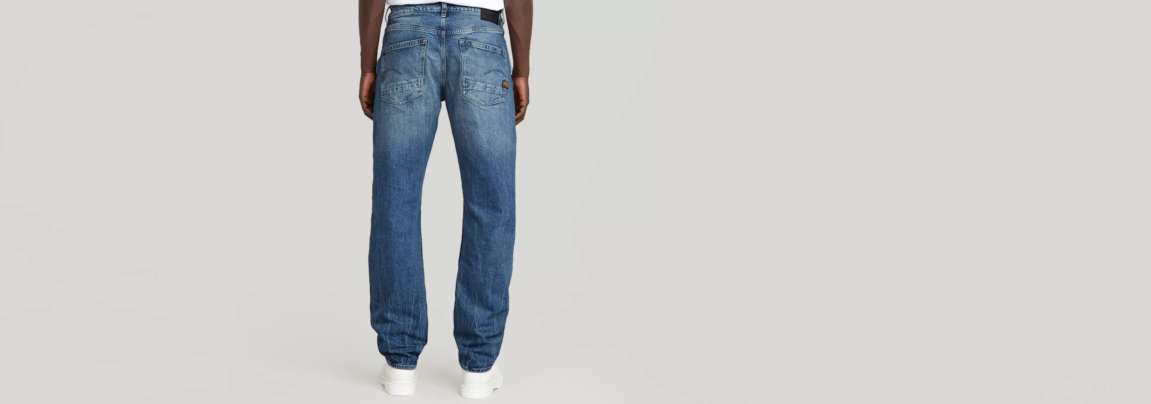 Hot G-Star Dakota Regular Straight Jeans faded blue marble
