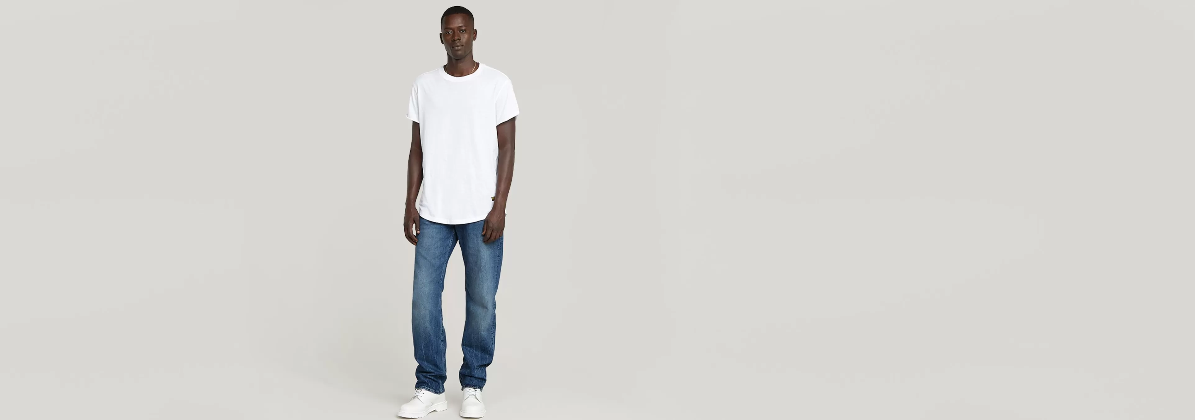 Hot G-Star Dakota Regular Straight Jeans faded blue marble